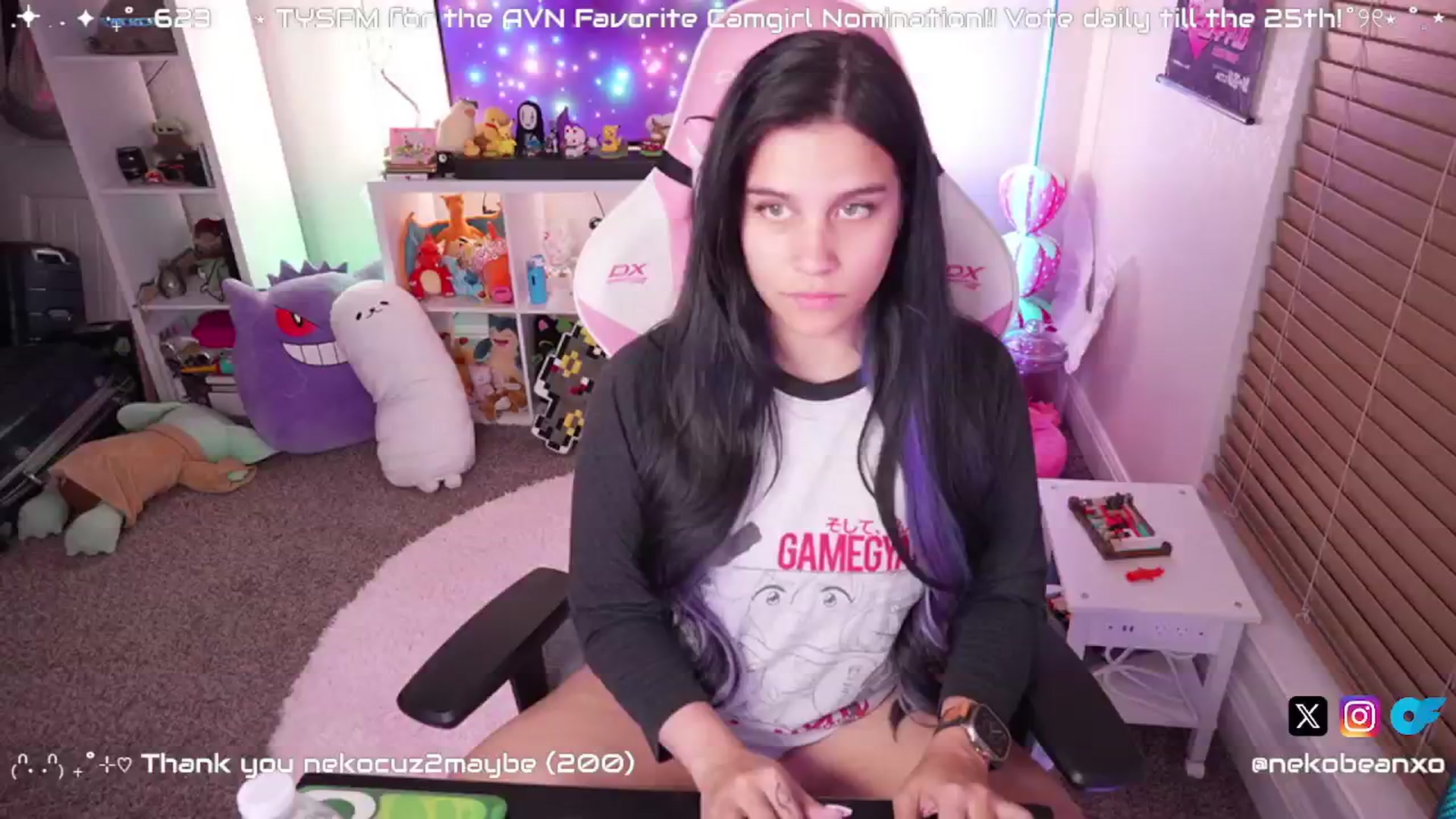 Gallery image thumbnail from Nekobeanxo's myfreecams stream on, 01/15/2025, 03:38 image 1 of 20