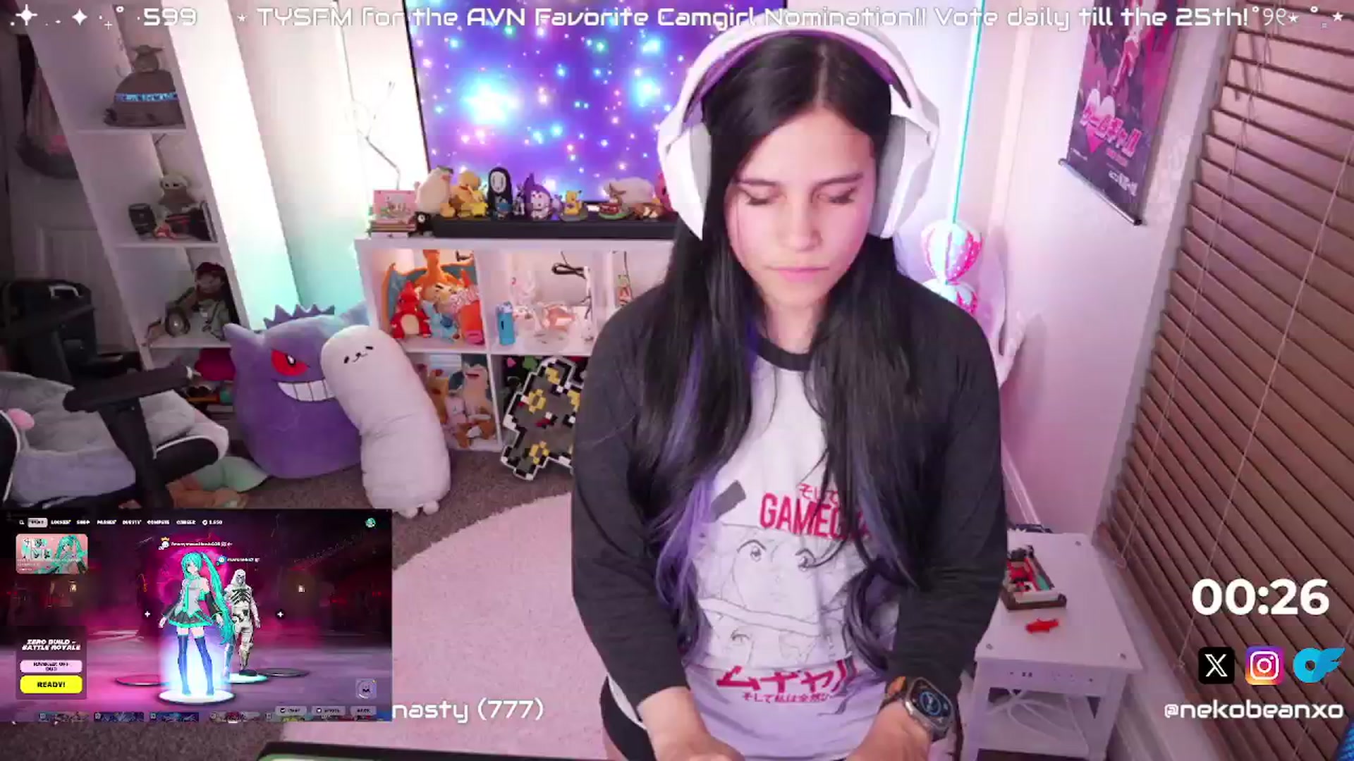 Gallery image thumbnail from Nekobeanxo's myfreecams stream on, 01/15/2025, 03:38 image 10 of 20
