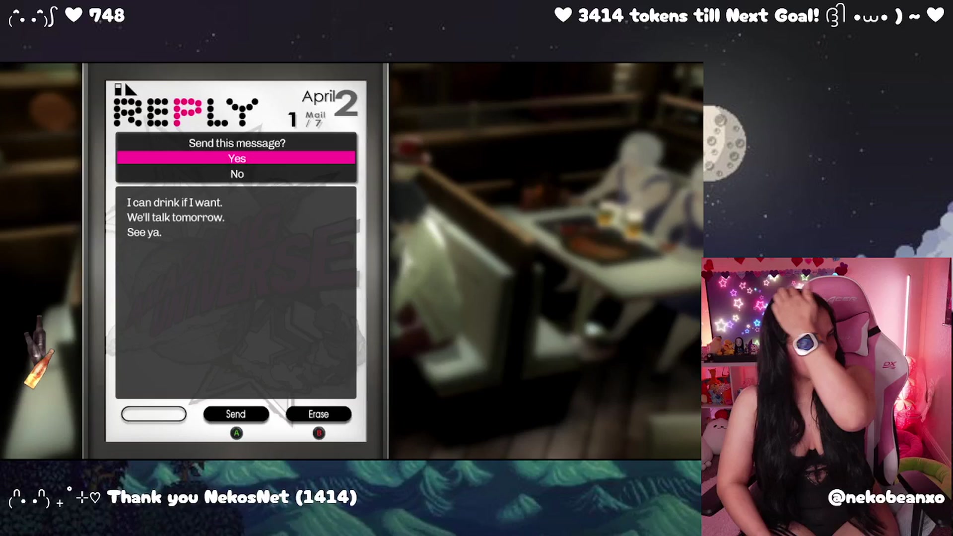Gallery image thumbnail from Nekobeanxo's myfreecams stream on, 02/28/2025, 08:02 image 11 of 20