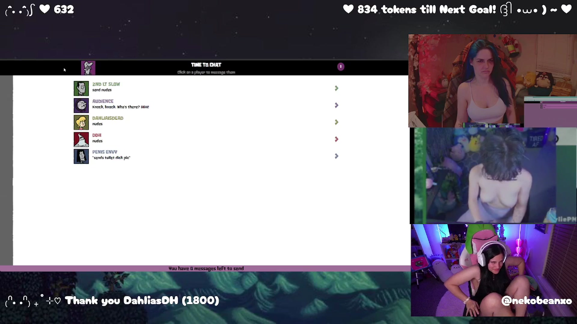 Gallery image thumbnail from Nekobeanxo's myfreecams stream on, 03/14/2025, 04:54 image 17 of 20