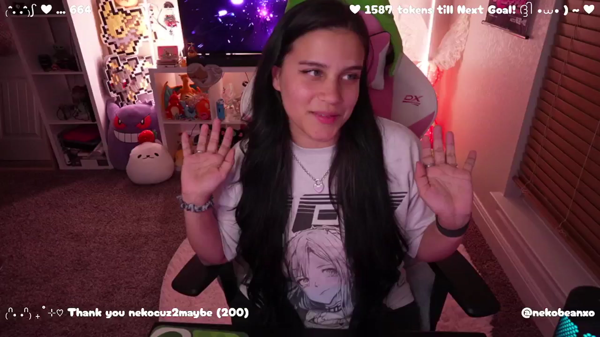 Gallery image thumbnail from Nekobeanxo's myfreecams stream on, 04/01/2025, 02:49 image 7 of 20