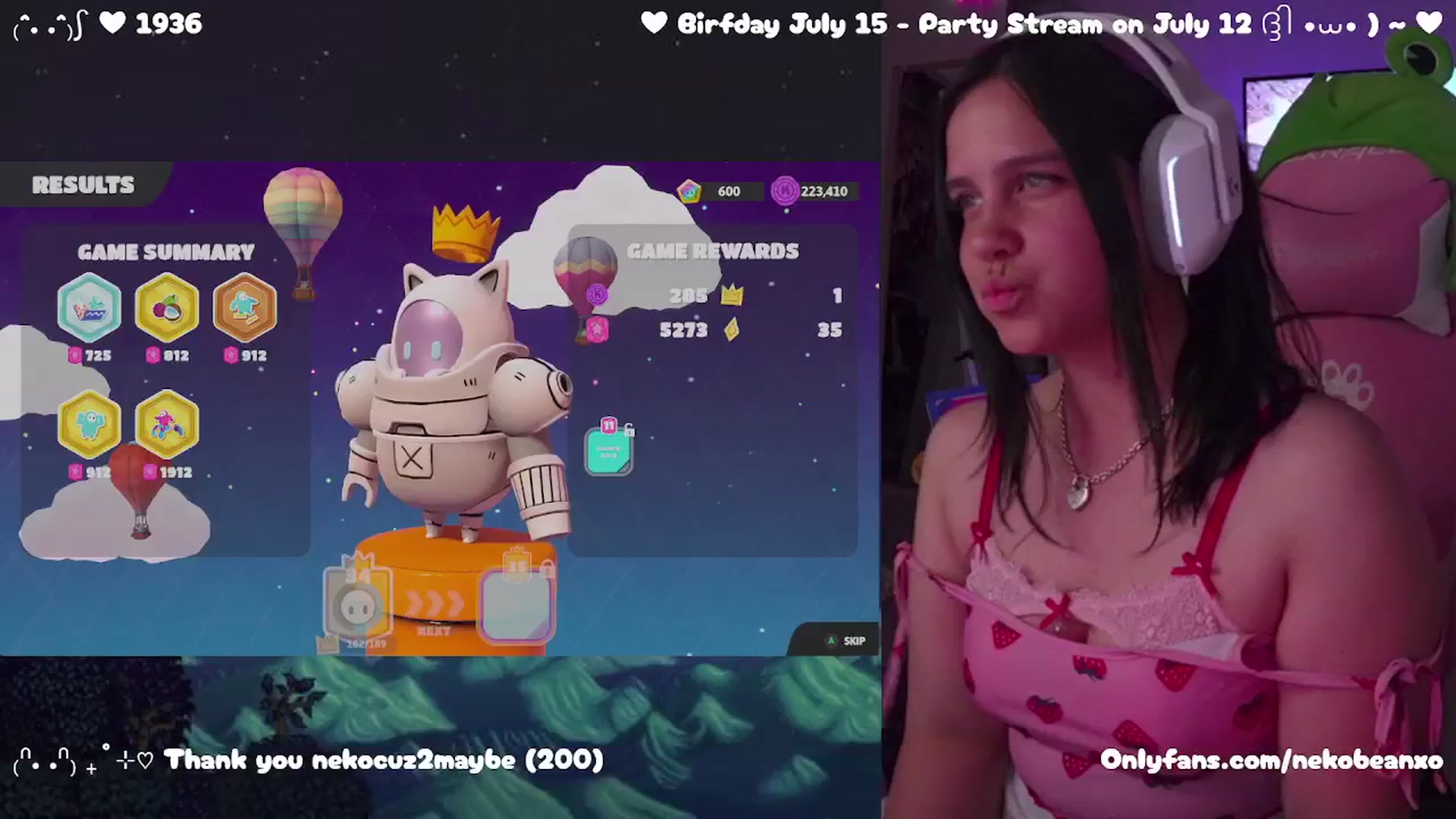 Gallery image thumbnail from Nekobeanxo's myfreecams stream on, 07/03/2025, 05:32 image 18 of 20