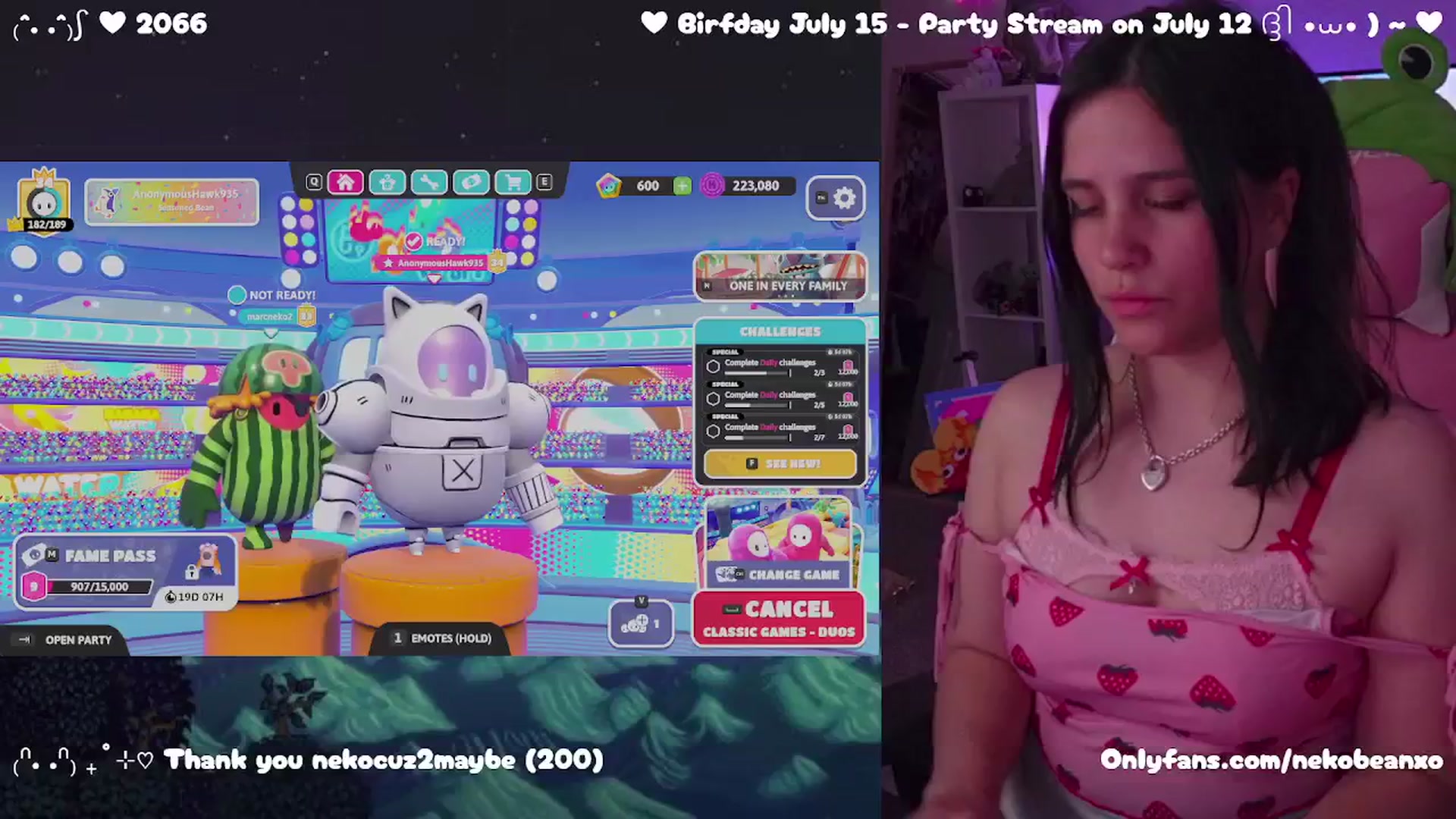 Gallery image thumbnail from Nekobeanxo's myfreecams stream on, 07/03/2025, 05:32 image 5 of 20