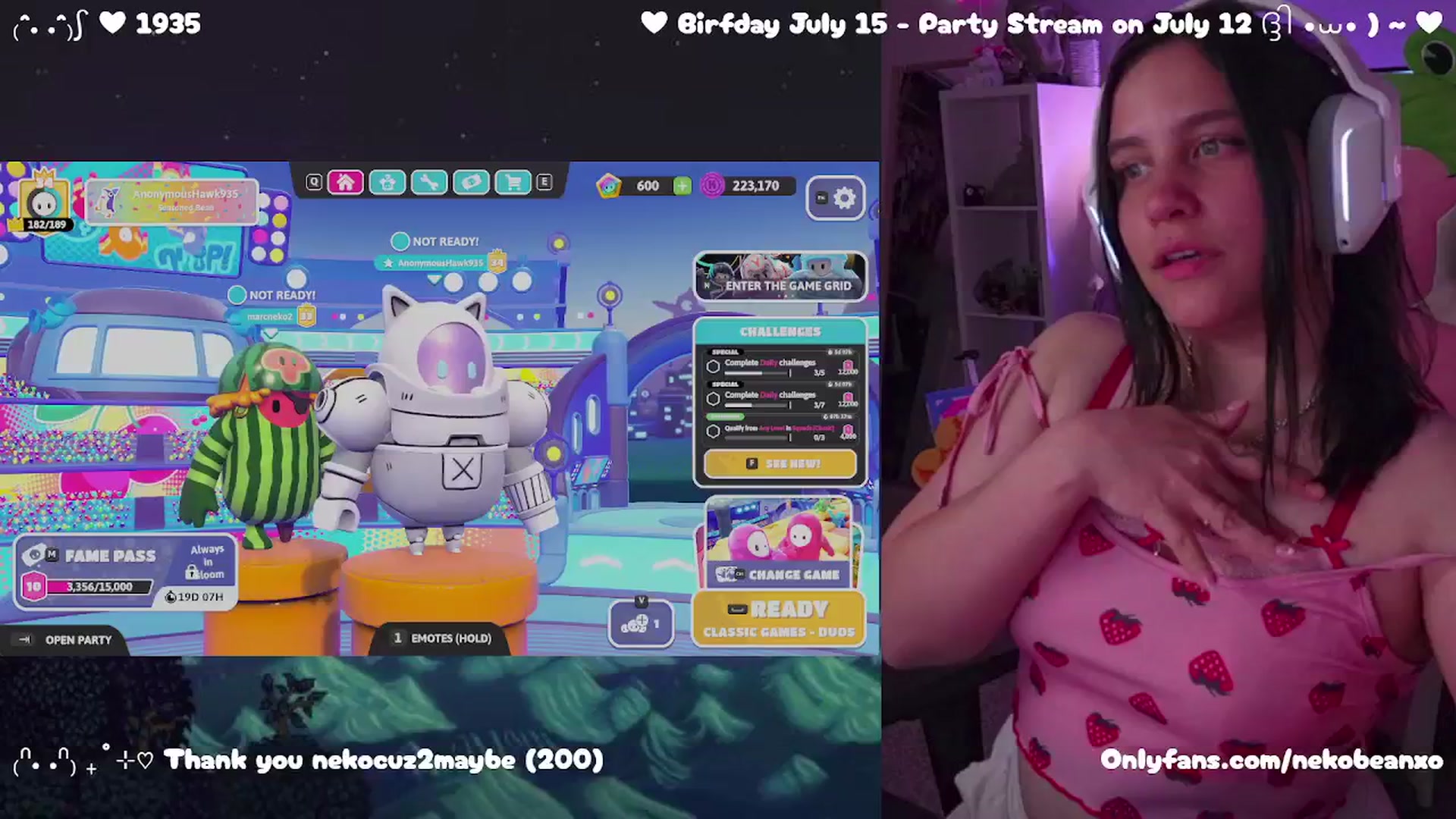 Gallery image thumbnail from Nekobeanxo's myfreecams stream on, 07/03/2025, 05:32 image 8 of 20
