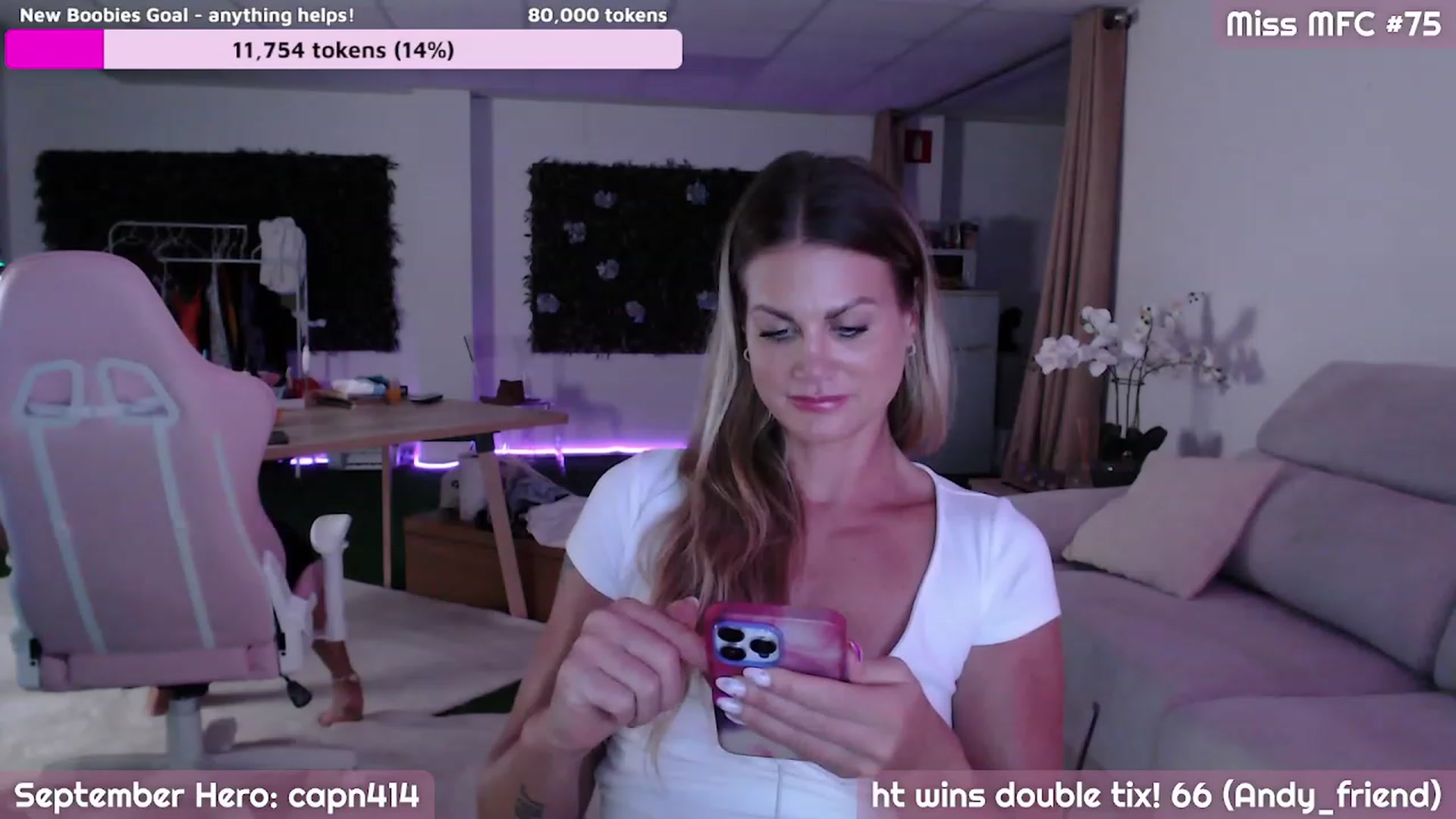 Gallery image thumbnail from NewBoobies4BB's myfreecams stream on, 09/12/2023, 20:48 image 1 of 20