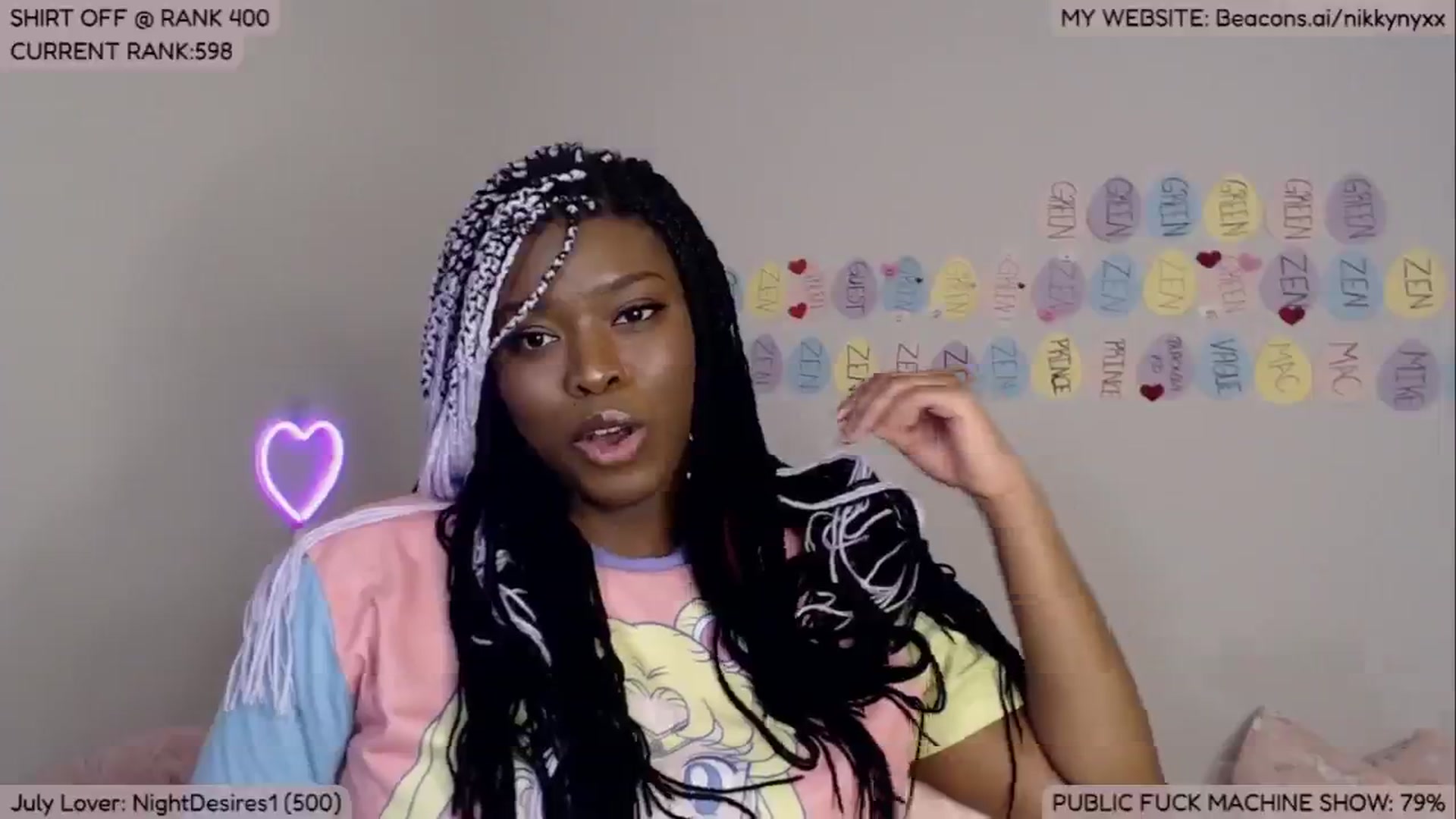Gallery image thumbnail from NikkyNyxx's myfreecams stream on, 07/02/2024, 07:30 image 8 of 20