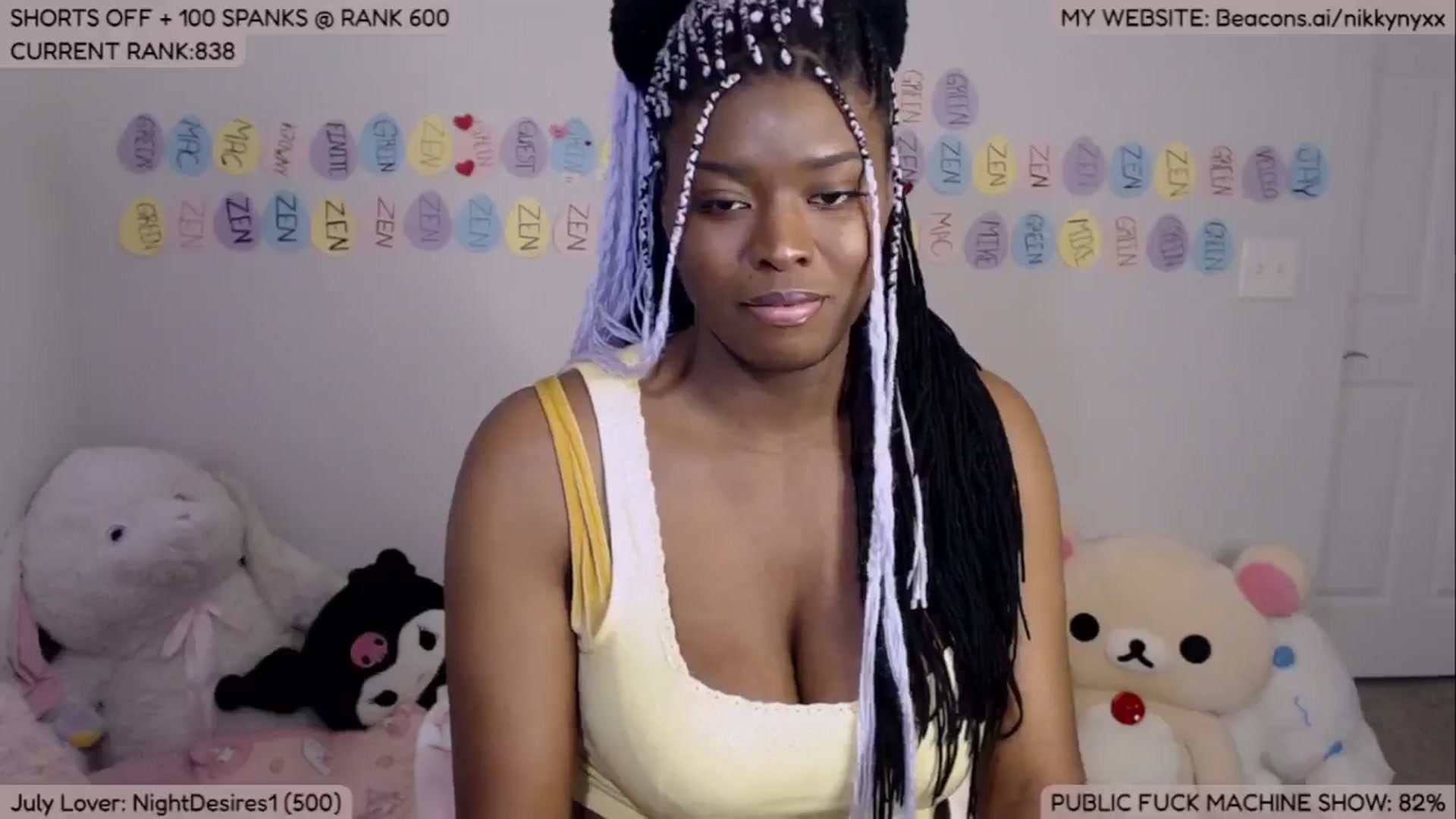 Gallery image thumbnail from NikkyNyxx's myfreecams stream on, 07/03/2024, 07:09 image 14 of 20
