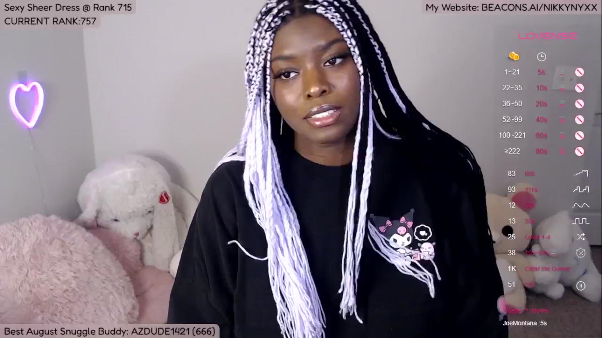 Gallery image thumbnail from NikkyNyxx's myfreecams stream on, 08/05/2024, 02:20 image 1 of 20