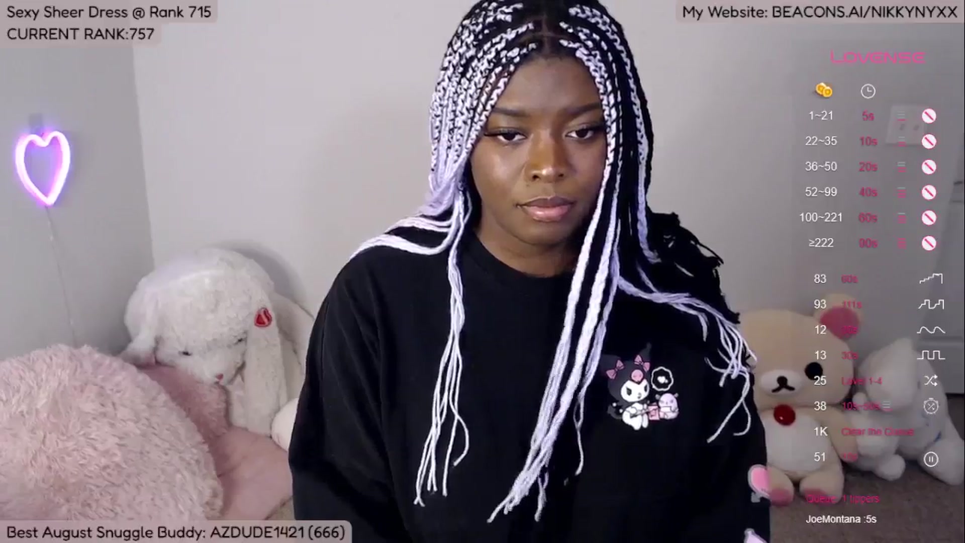 Gallery image thumbnail from NikkyNyxx's myfreecams stream on, 08/05/2024, 02:20 image 2 of 20