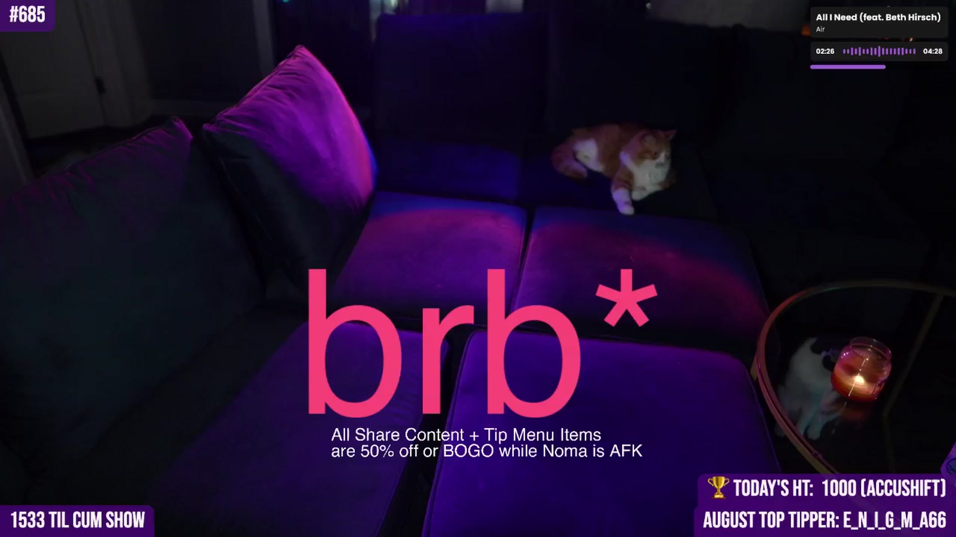 Gallery image thumbnail from Noma_Bday's myfreecams stream on, 08/09/2024, 03:54 image 14 of 20