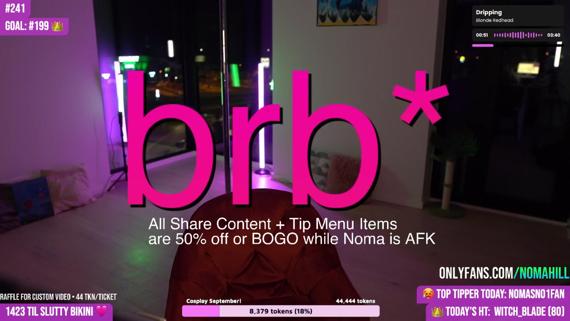 Gallery image thumbnail from Noma_Bday's myfreecams stream on, 08/22/2025, 24:05 image 5 of 20
