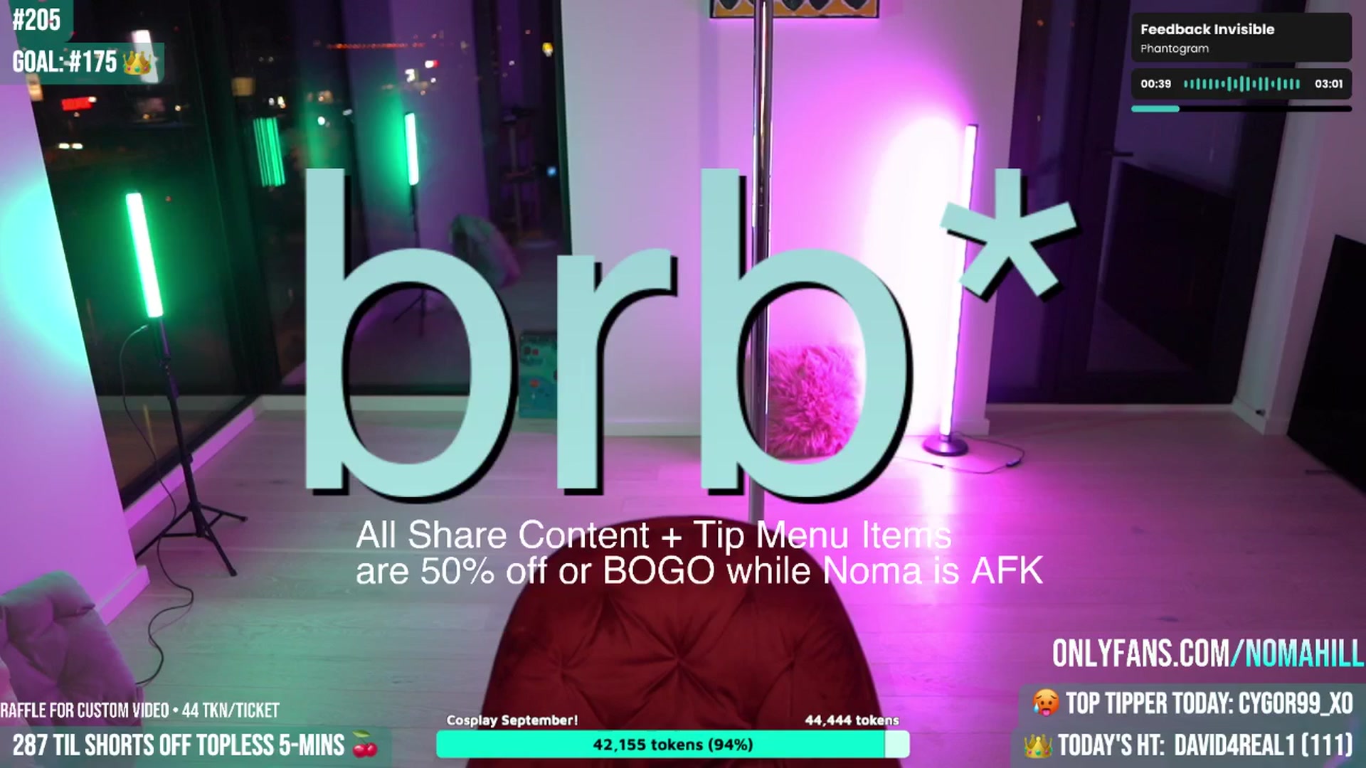 Gallery image thumbnail from Noma_Bday's myfreecams stream on, 08/29/2025, 02:34 image 7 of 20
