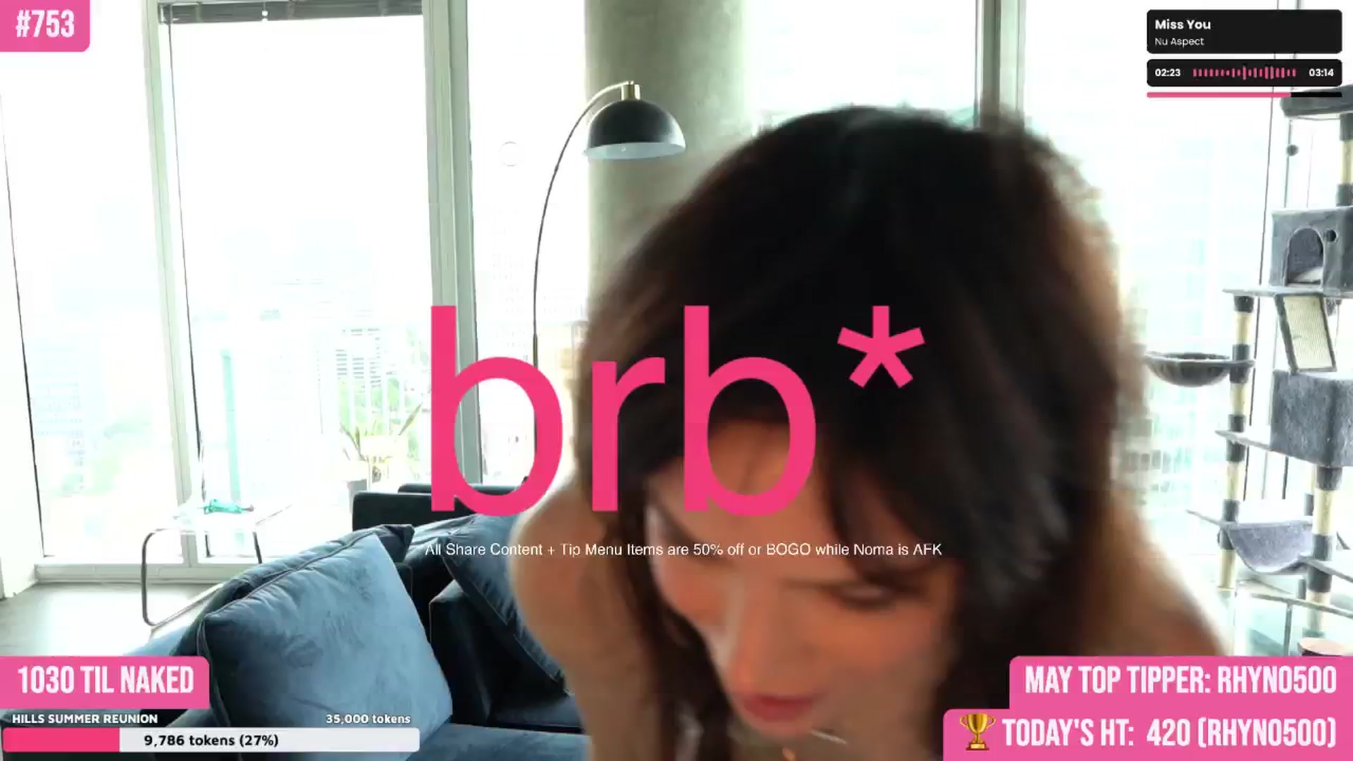 Gallery image thumbnail from Noma_Hill's myfreecams stream on, 05/03/2024, 19:54 image 6 of 20