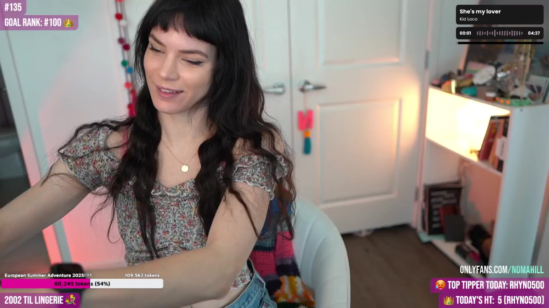 Gallery image thumbnail from Noma_Hill's myfreecams stream on, 05/04/2025, 20:02 image 1 of 20