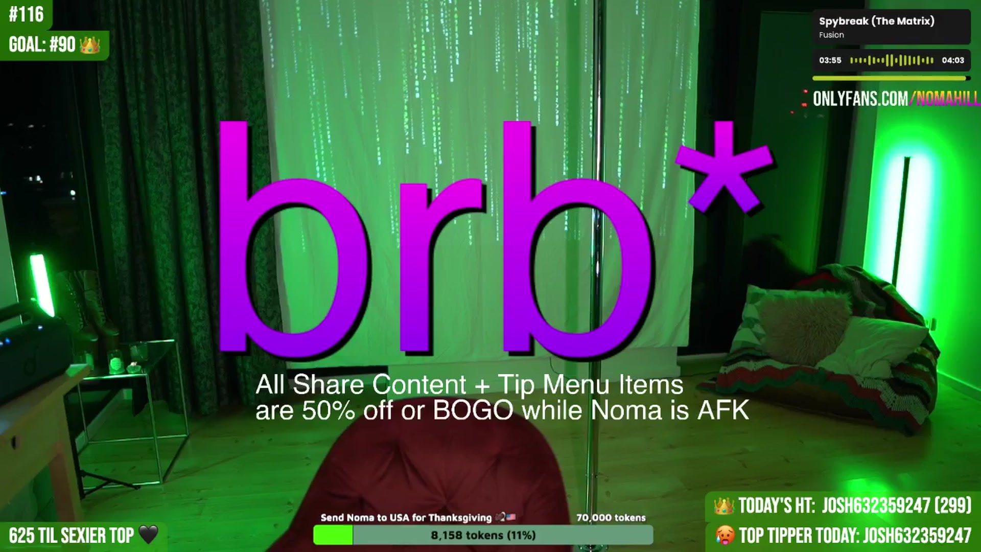 Gallery image thumbnail from Noma_Hill's myfreecams stream on, 09/14/2025, 24:02 image 7 of 20