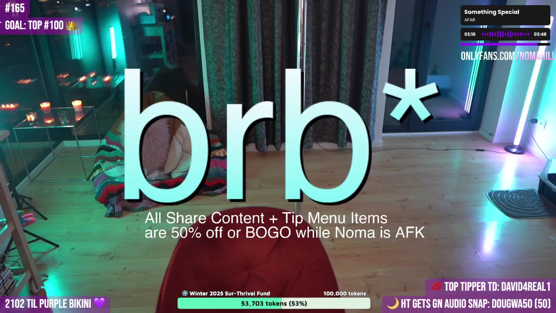 Gallery image thumbnail from Noma_Hill's myfreecams stream on, 11/11/2025, 24:08 image 4 of 20