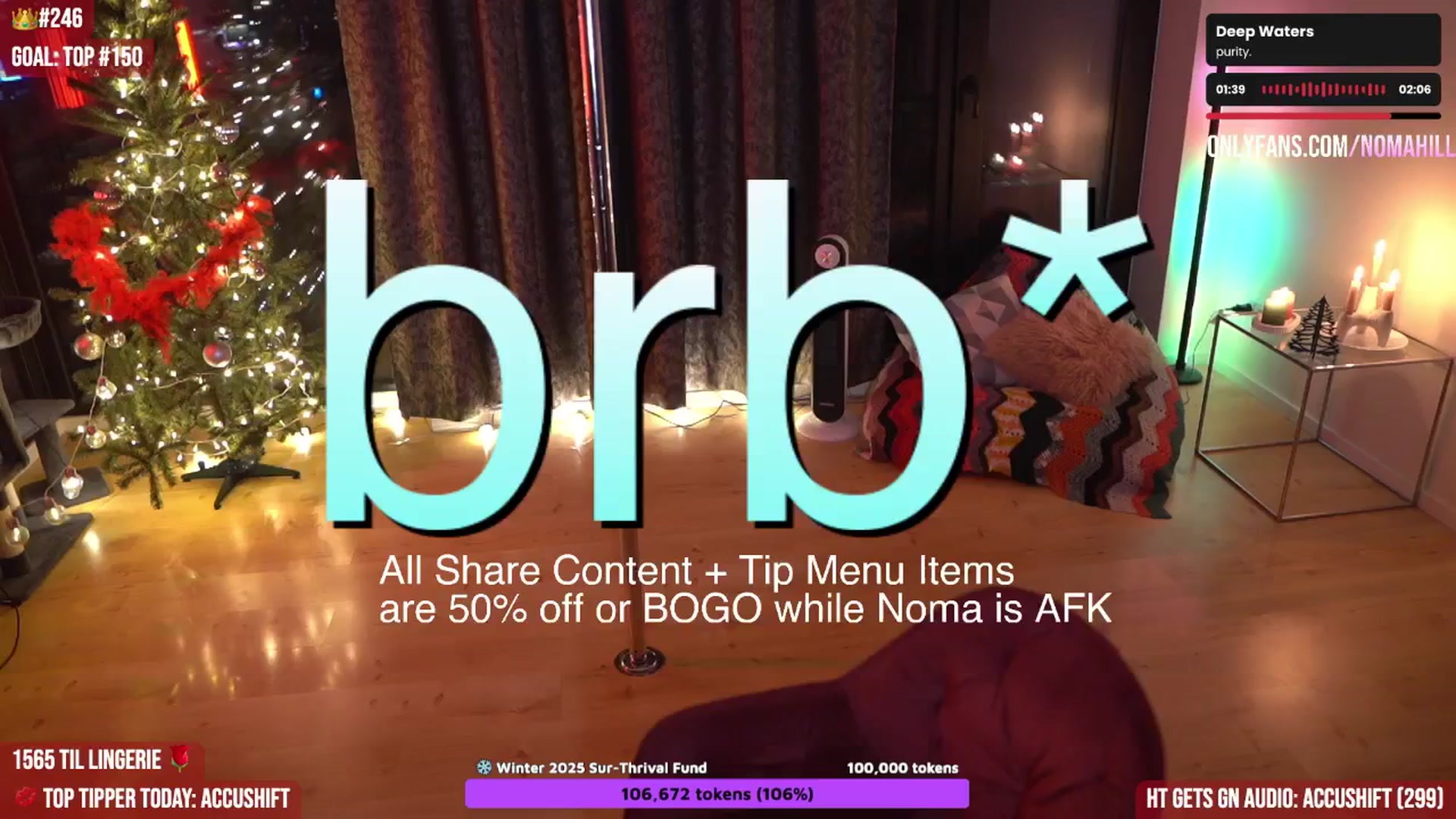 Gallery image thumbnail from Noma_Hill's myfreecams stream on, 12/17/2025, 24:01 image 8 of 20