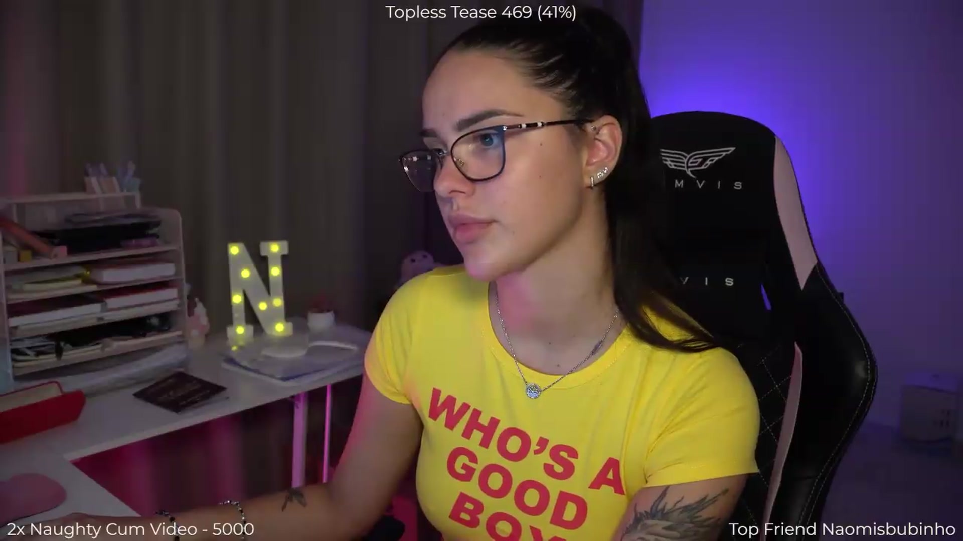 Gallery image thumbnail from NotYourNaomi's myfreecams stream on, 08/16/2026, 20:54 image 12 of 20