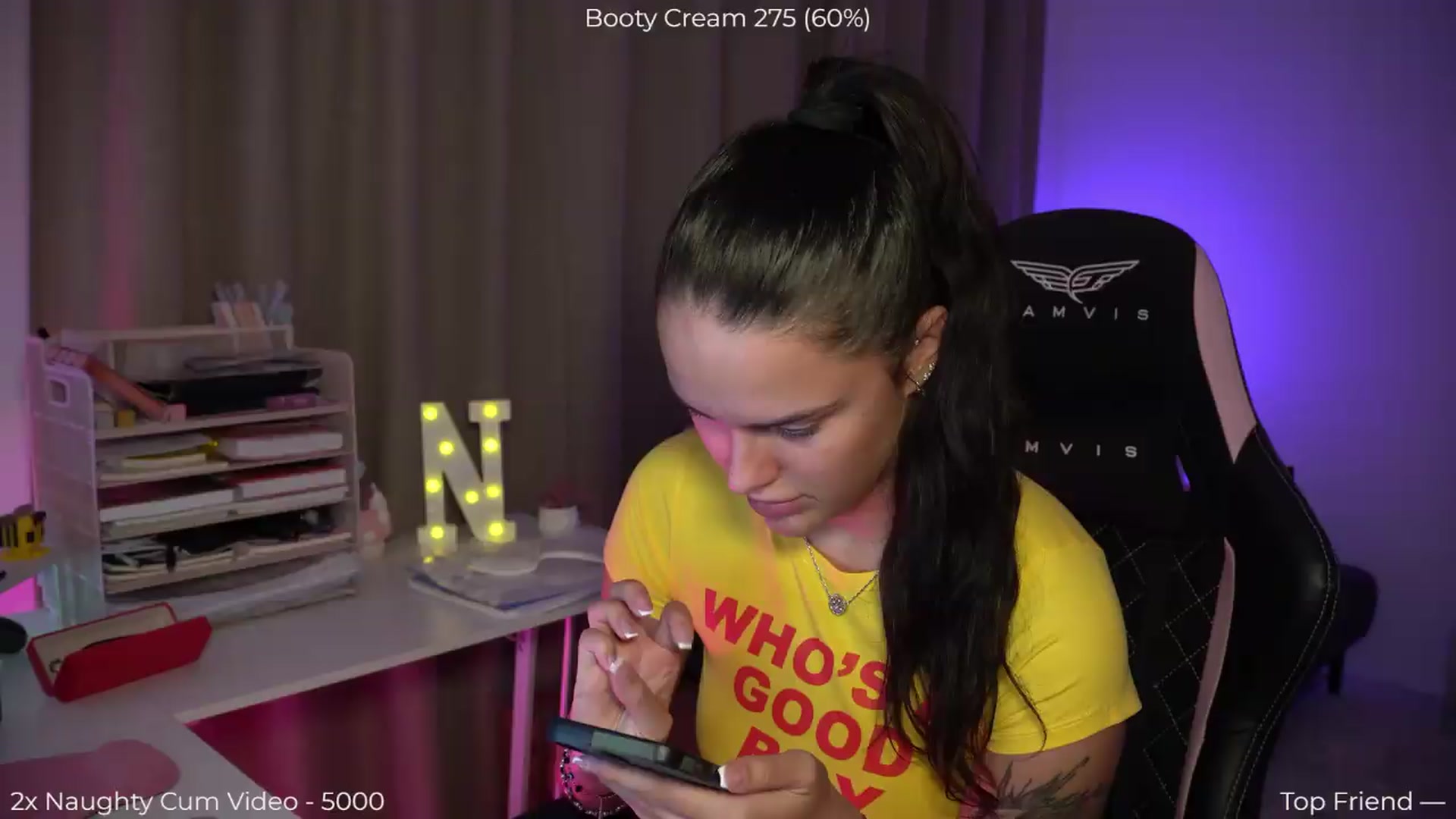 Gallery image thumbnail from NotYourNaomi's myfreecams stream on, 08/16/2026, 20:54 image 1 of 20