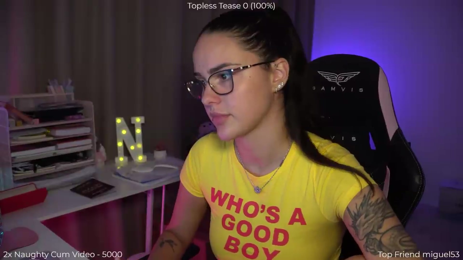 Gallery image thumbnail from NotYourNaomi's myfreecams stream on, 08/16/2026, 20:54 image 17 of 20