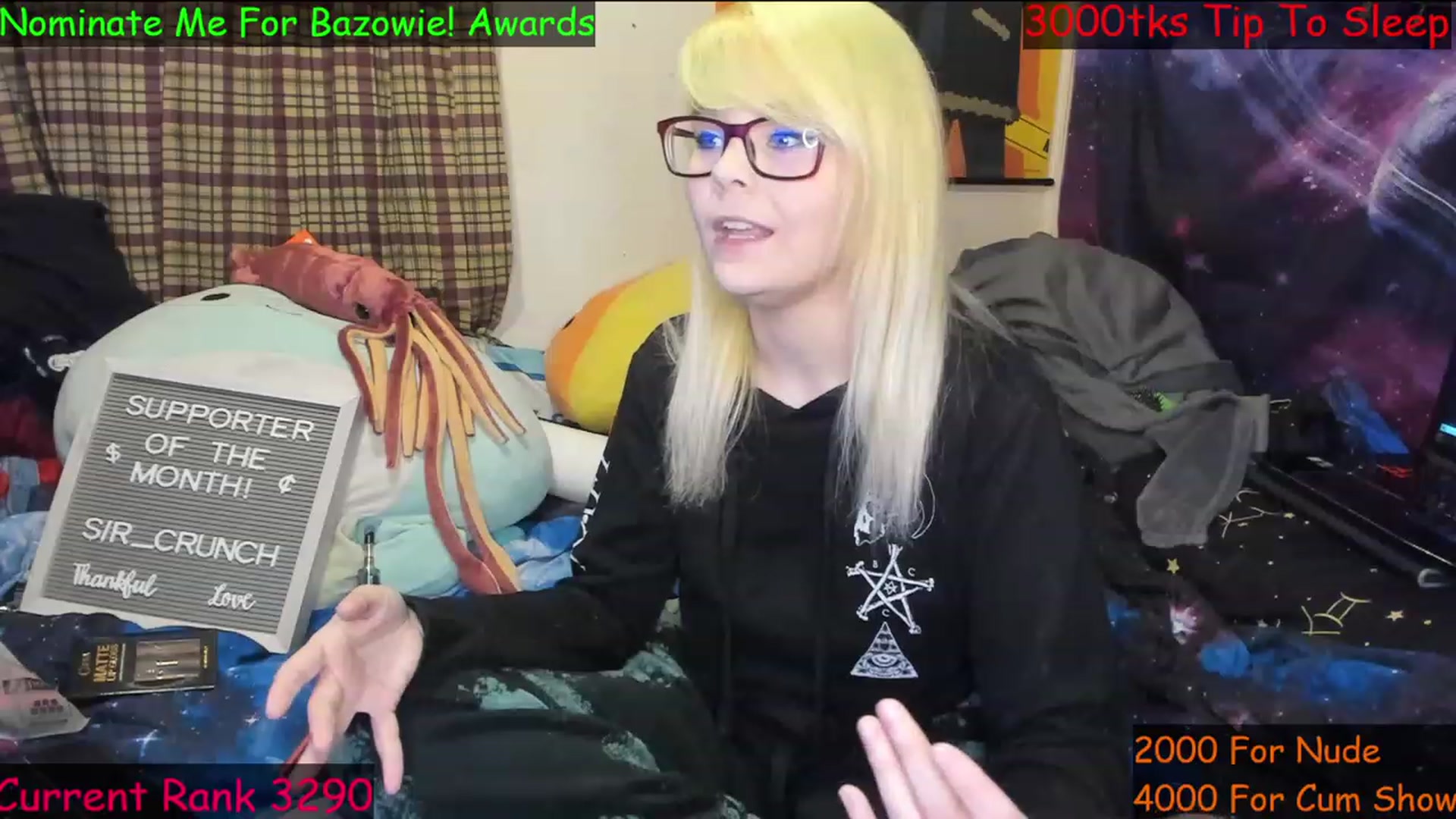 Gallery image thumbnail from NovaSquid's myfreecams stream on, 02/11/2023, 03:51 image 17 of 20