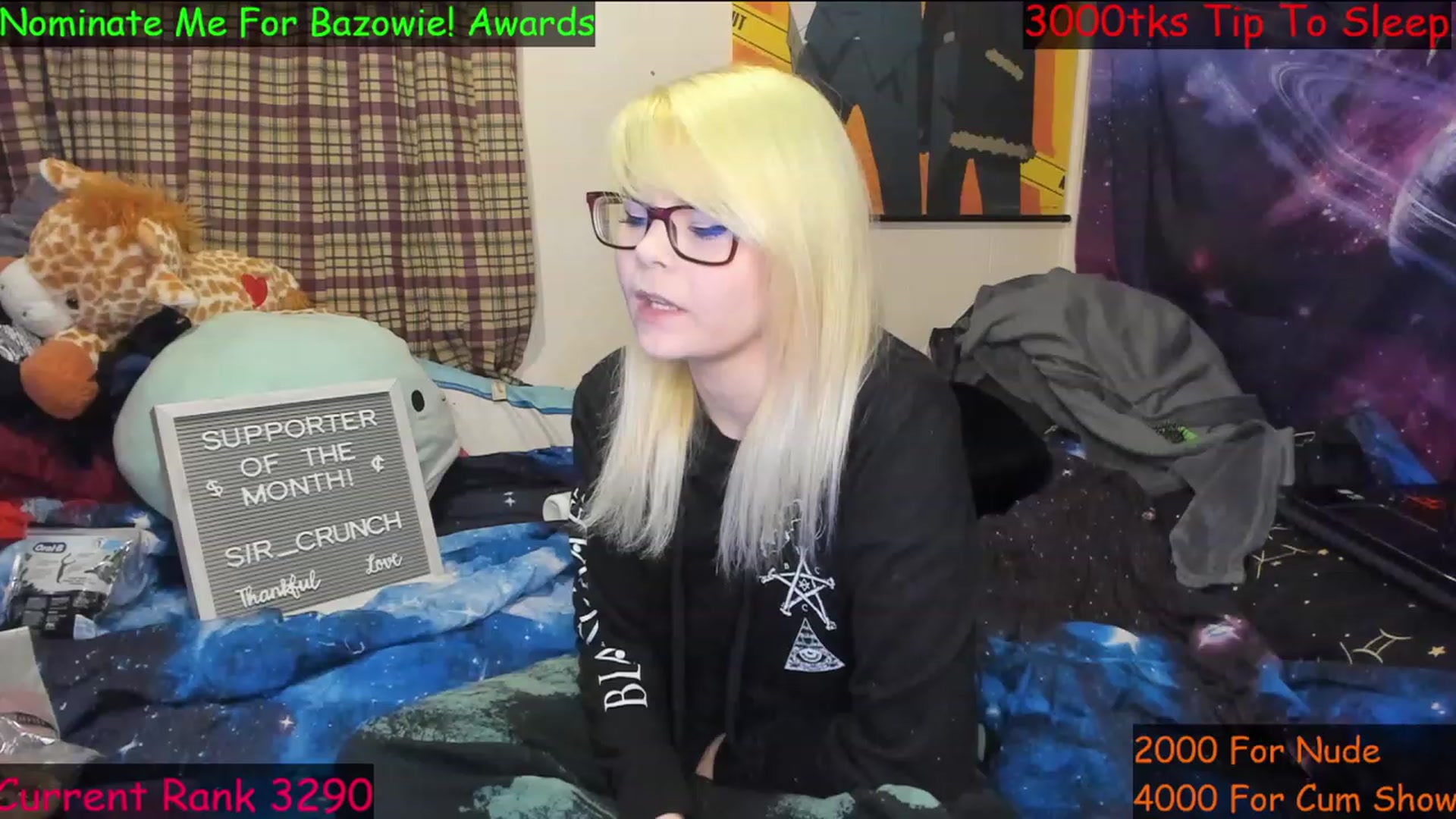 Gallery image thumbnail from NovaSquid's myfreecams stream on, 02/11/2023, 03:51 image 1 of 20