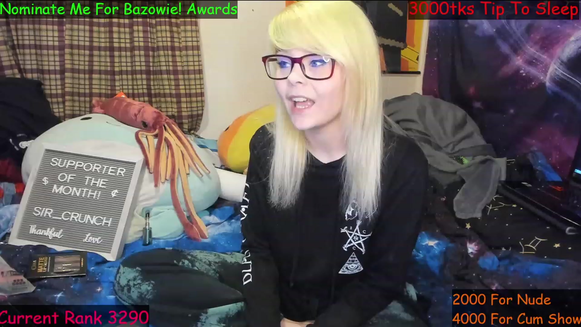 Gallery image thumbnail from NovaSquid's myfreecams stream on, 02/11/2023, 03:51 image 16 of 20