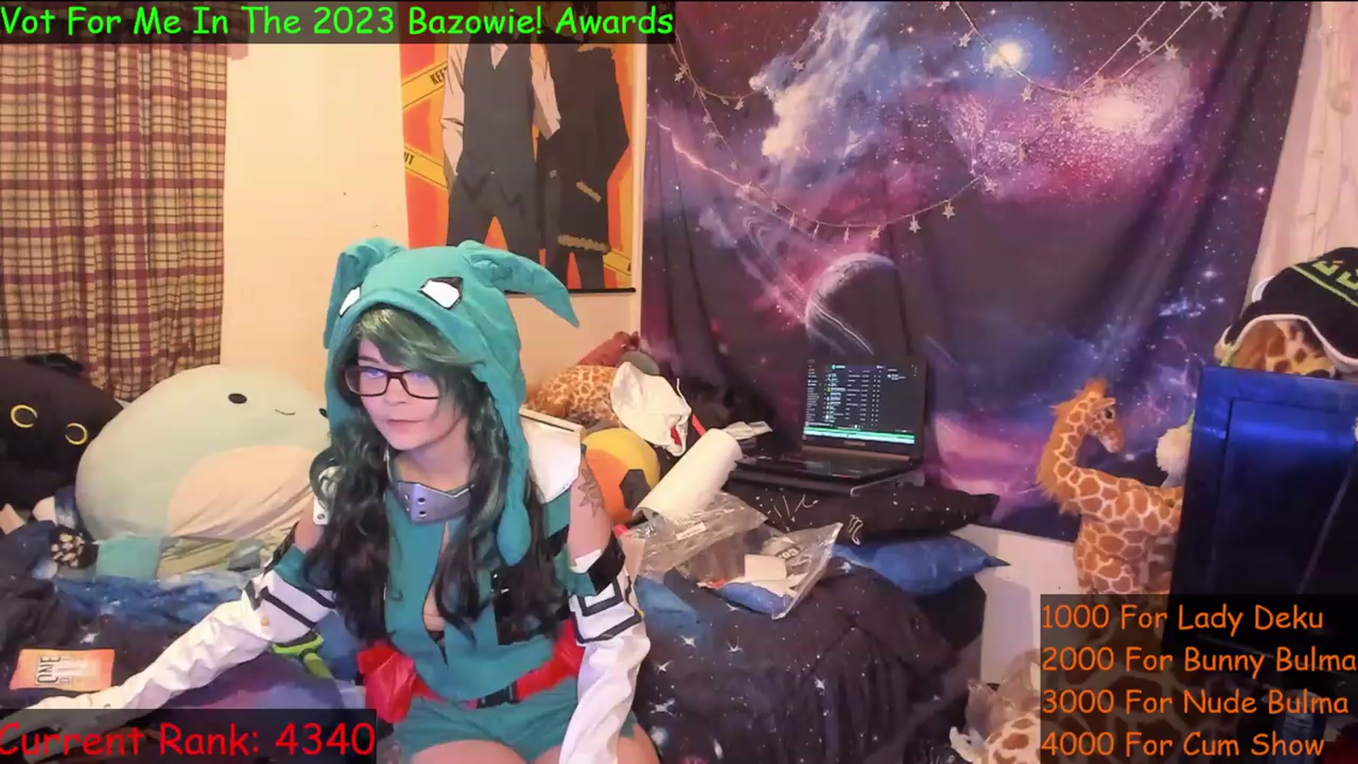 Gallery image thumbnail from NovaSquid's myfreecams stream on, 02/25/2023, 05:08 image 12 of 20