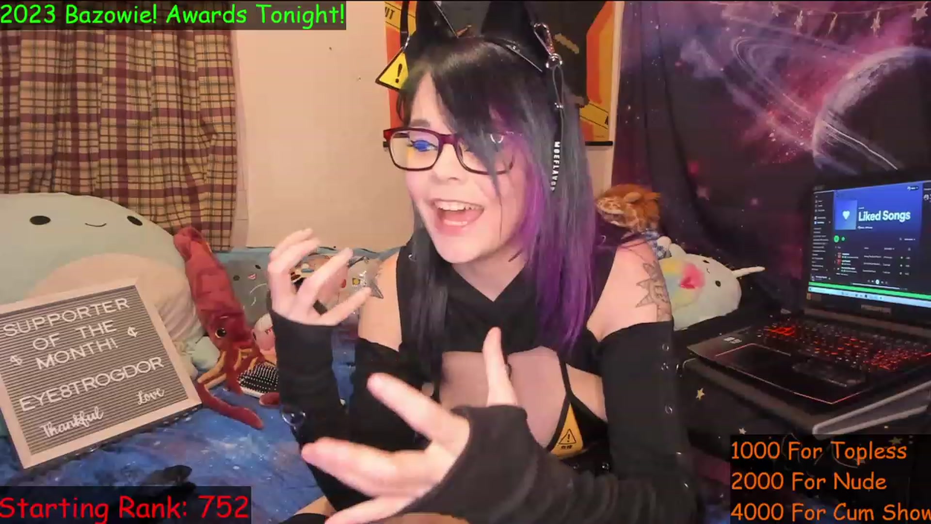Gallery image thumbnail from NovaSquid's myfreecams stream on, 03/05/2023, 03:04 image 15 of 20