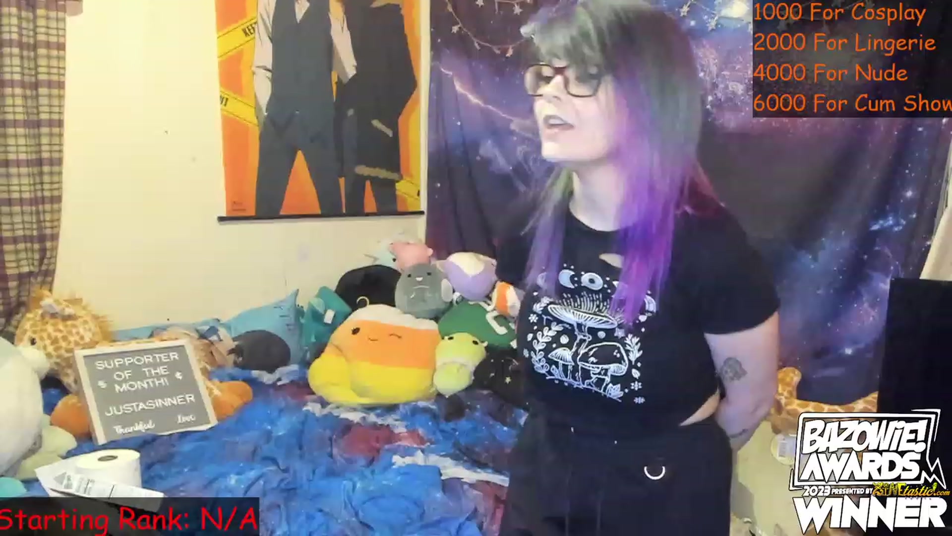 Gallery image thumbnail from NovaSquid's myfreecams stream on, 04/02/2023, 04:31 image 5 of 20
