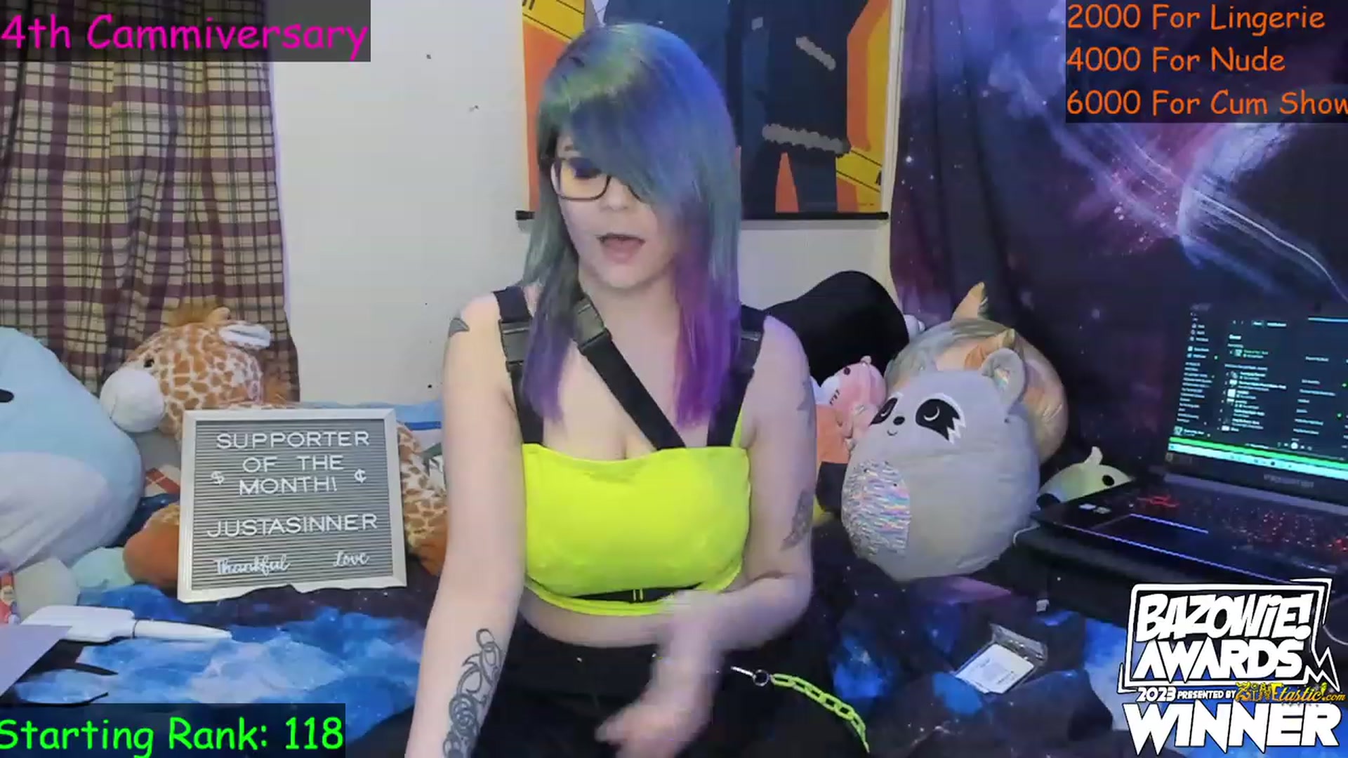 Gallery image thumbnail from NovaSquid's myfreecams stream on, 04/09/2023, 02:40 image 8 of 20