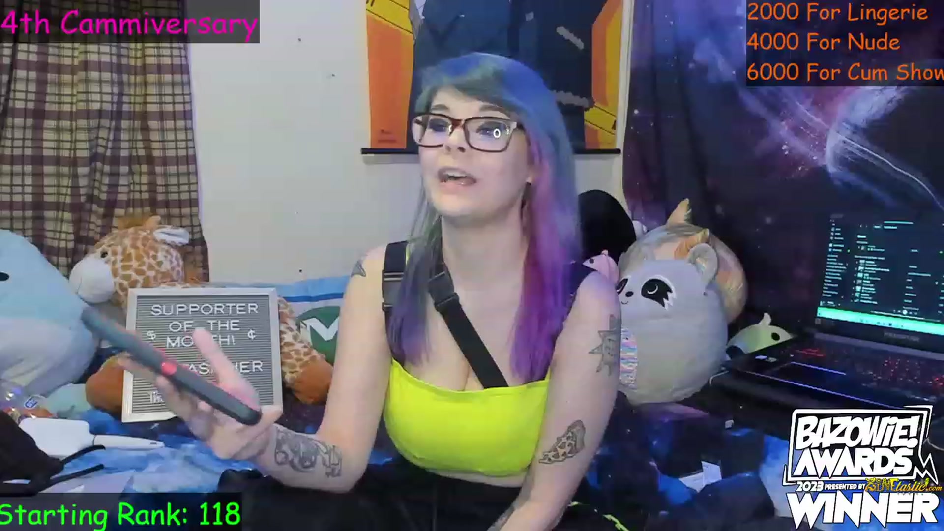 Gallery image thumbnail from NovaSquid's myfreecams stream on, 04/09/2023, 02:40 image 18 of 20