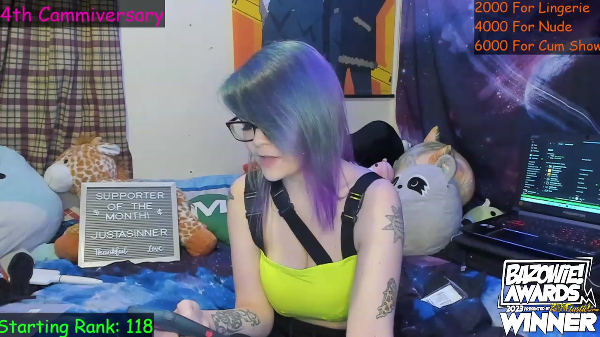 Gallery image thumbnail from NovaSquid's myfreecams stream on, 04/09/2023, 02:40 image 12 of 20