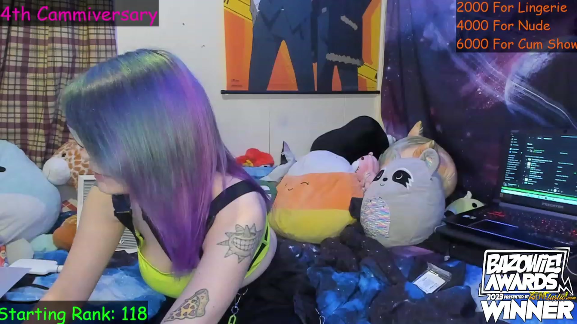 Gallery image thumbnail from NovaSquid's myfreecams stream on, 04/09/2023, 02:40 image 9 of 20