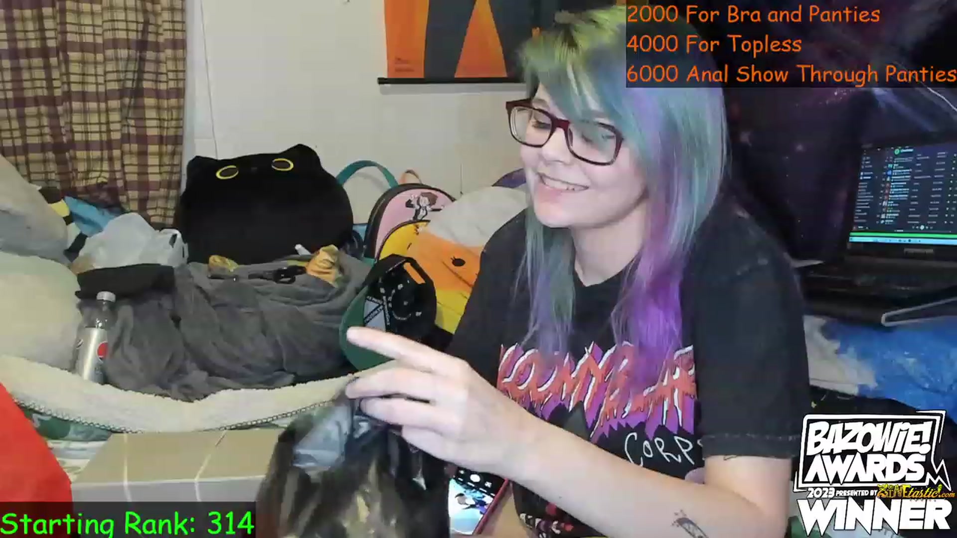 Gallery image thumbnail from NovaSquid's myfreecams stream on, 04/21/2023, 02:37 image 8 of 20