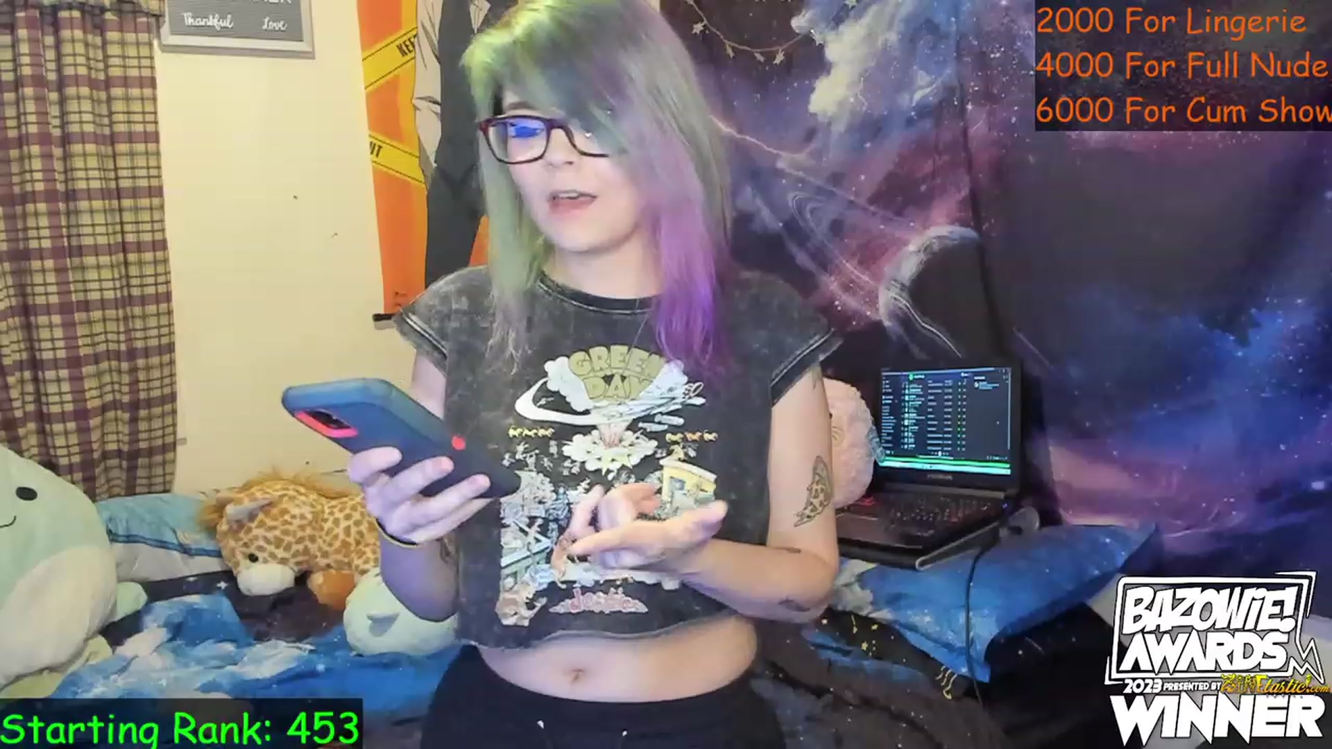 Gallery image thumbnail from NovaSquid's myfreecams stream on, 04/27/2023, 03:02 image 16 of 20