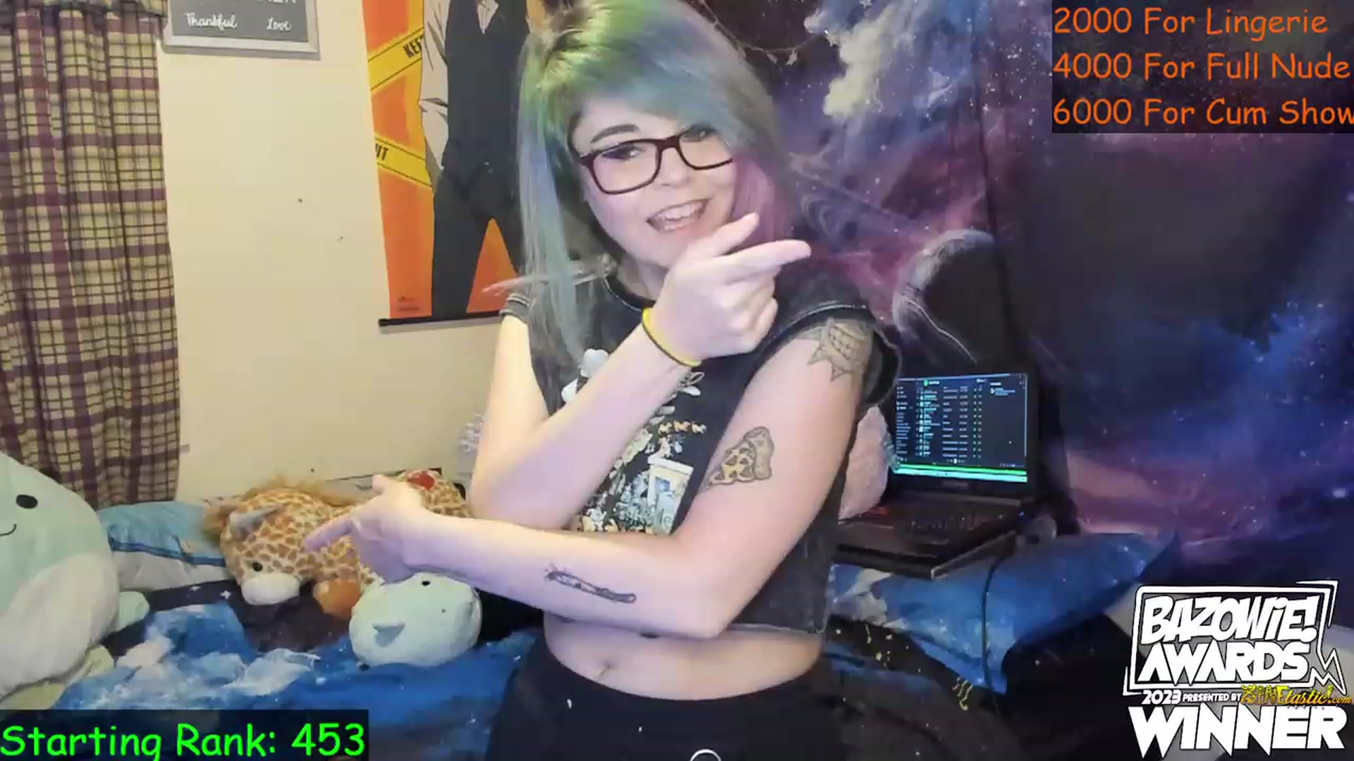 Gallery image thumbnail from NovaSquid's myfreecams stream on, 04/27/2023, 03:02 image 20 of 20