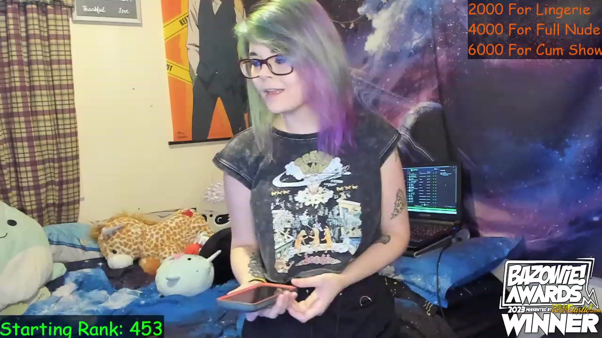 Gallery image thumbnail from NovaSquid's myfreecams stream on, 04/27/2023, 03:02 image 19 of 20