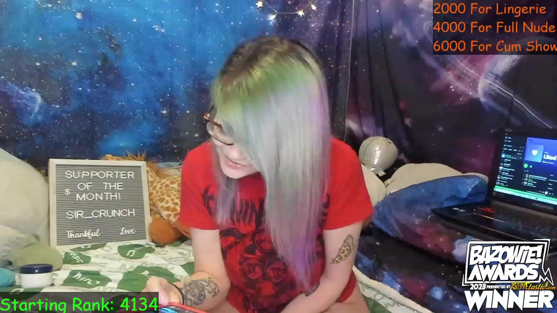 Gallery image thumbnail from NovaSquid's myfreecams stream on, 05/16/2023, 24:09 image 1 of 20