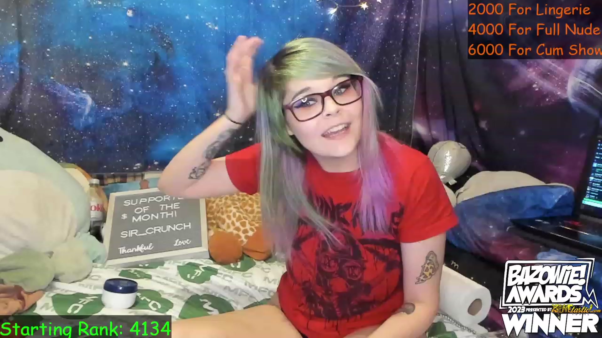 Gallery image thumbnail from NovaSquid's myfreecams stream on, 05/16/2023, 24:09 image 20 of 20