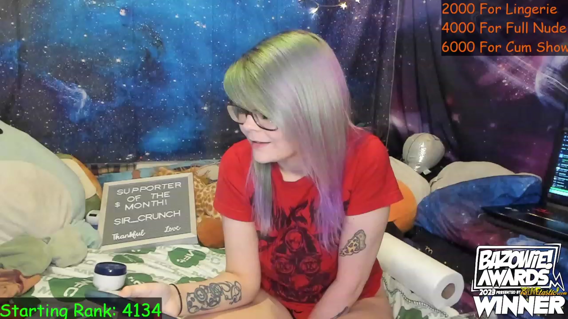 Gallery image thumbnail from NovaSquid's myfreecams stream on, 05/16/2023, 01:16 image 8 of 20