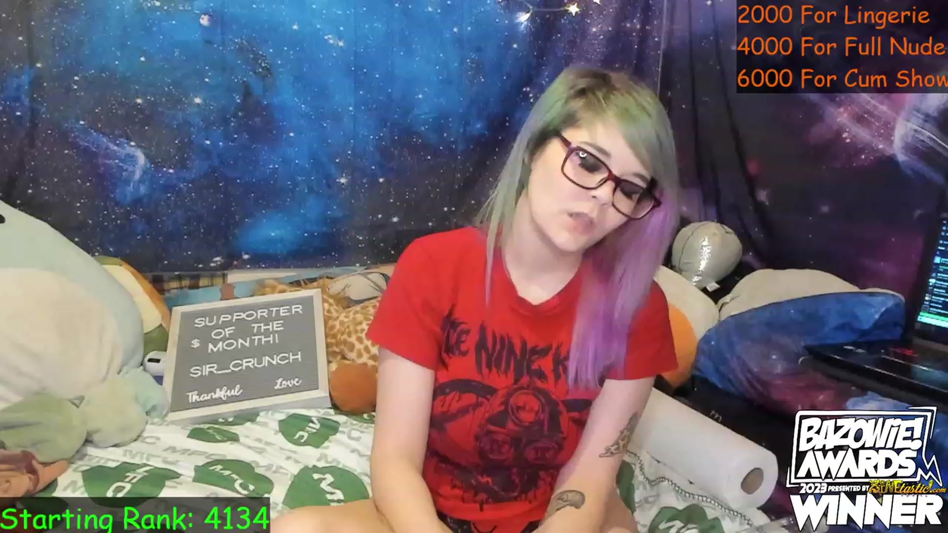 Gallery image thumbnail from NovaSquid's myfreecams stream on, 05/16/2023, 01:16 image 18 of 20