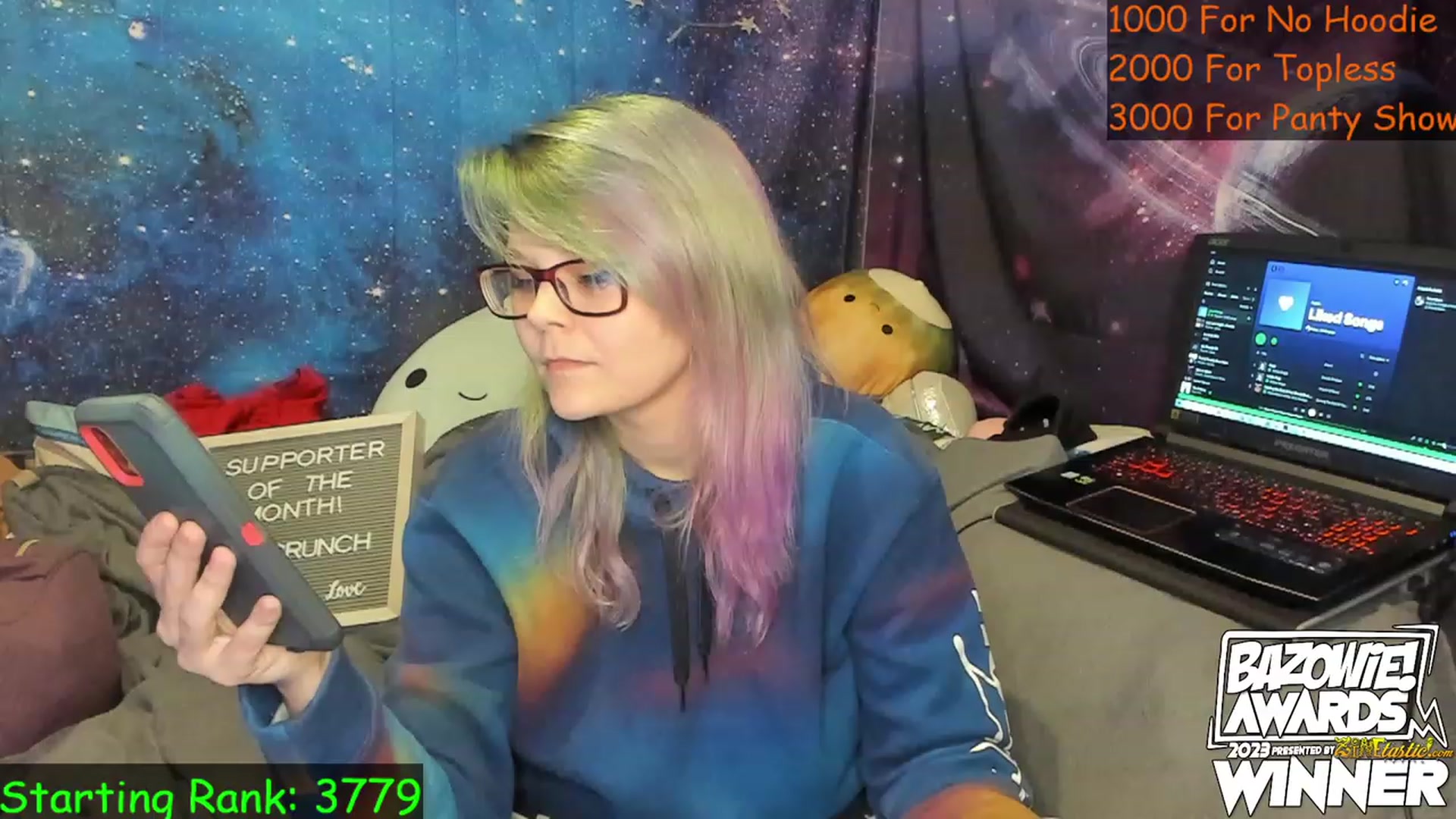 Gallery image thumbnail from NovaSquid's myfreecams stream on, 05/19/2023, 24:13 image 1 of 20