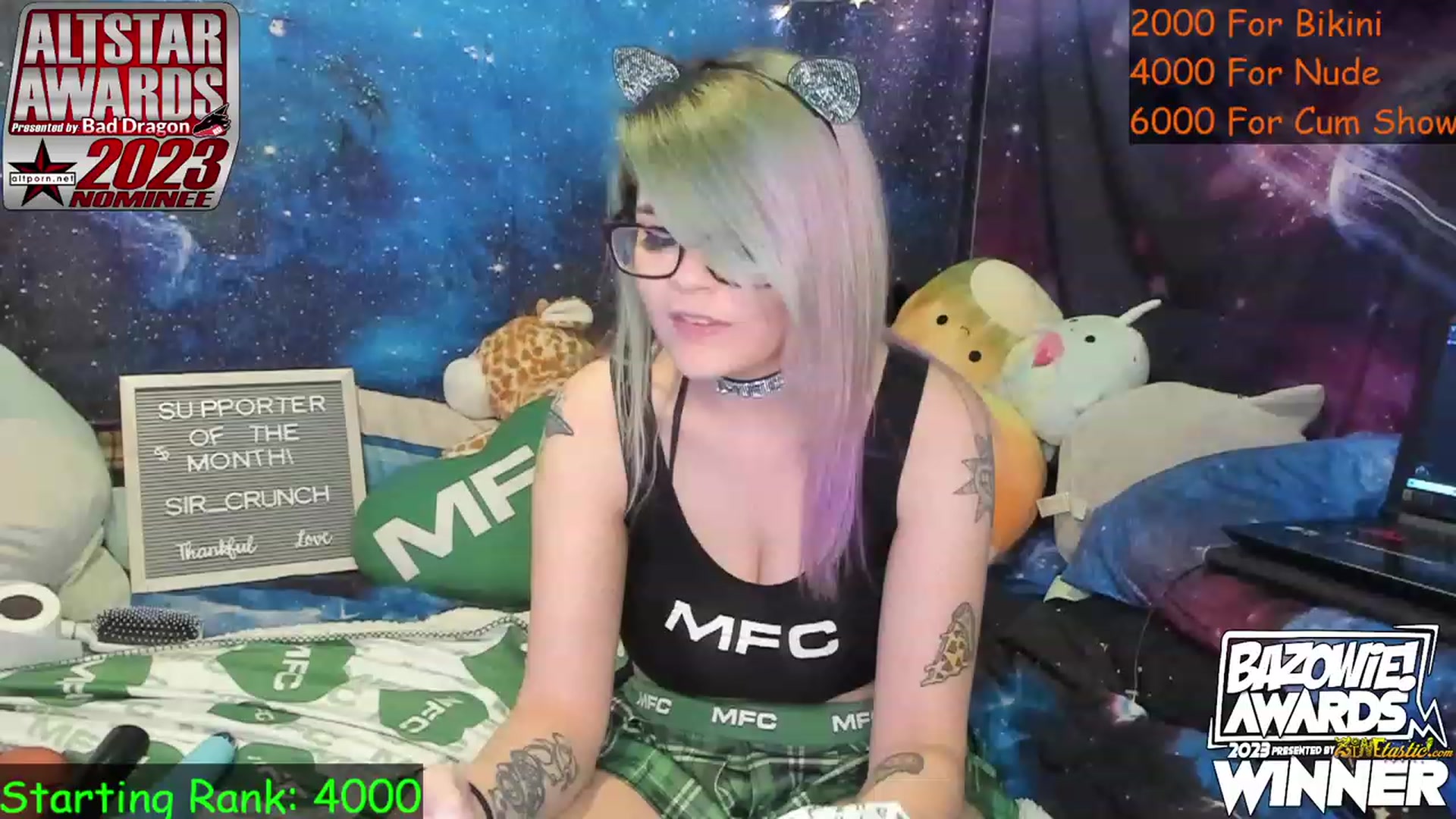 Gallery image thumbnail from NovaSquid's myfreecams stream on, 05/23/2023, 24:03 image 18 of 20
