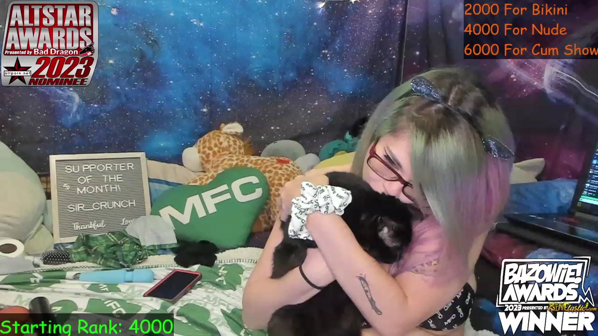 Gallery image thumbnail from NovaSquid's myfreecams stream on, 05/23/2023, 02:34 image 1 of 20