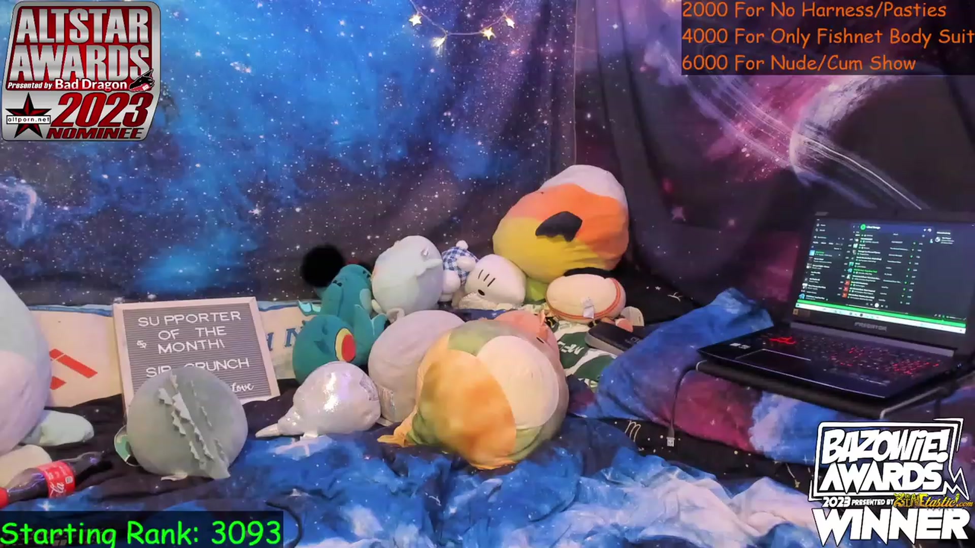 Gallery image thumbnail from NovaSquid's myfreecams stream on, 05/24/2023, 24:02 image 18 of 20