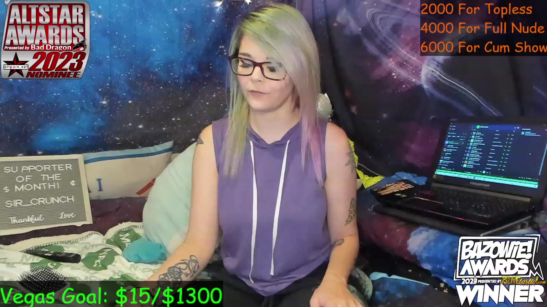 Gallery image thumbnail from NovaSquid's myfreecams stream on, 05/31/2023, 04:39 image 4 of 20