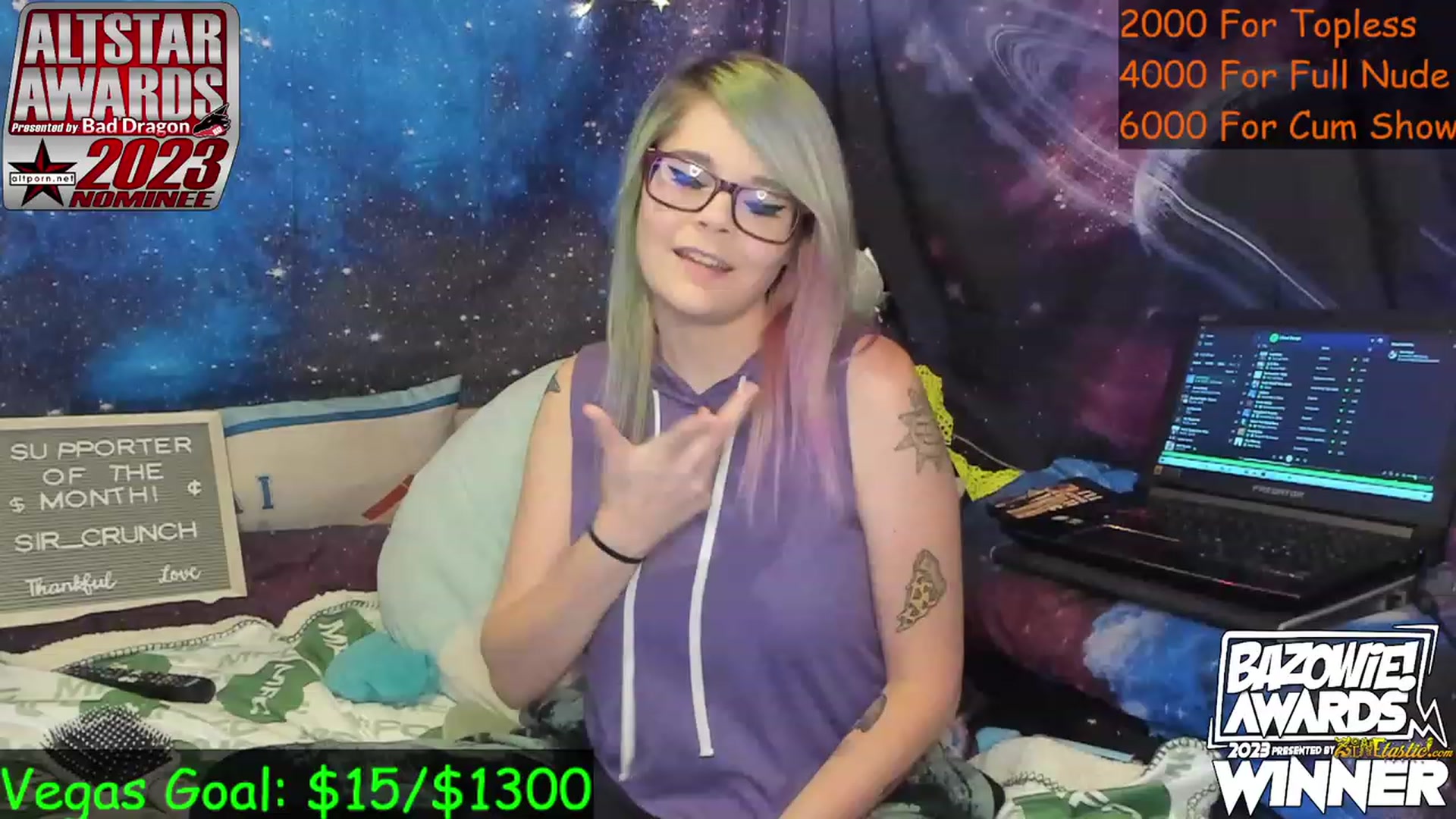 Gallery image thumbnail from NovaSquid's myfreecams stream on, 05/31/2023, 04:39 image 5 of 20