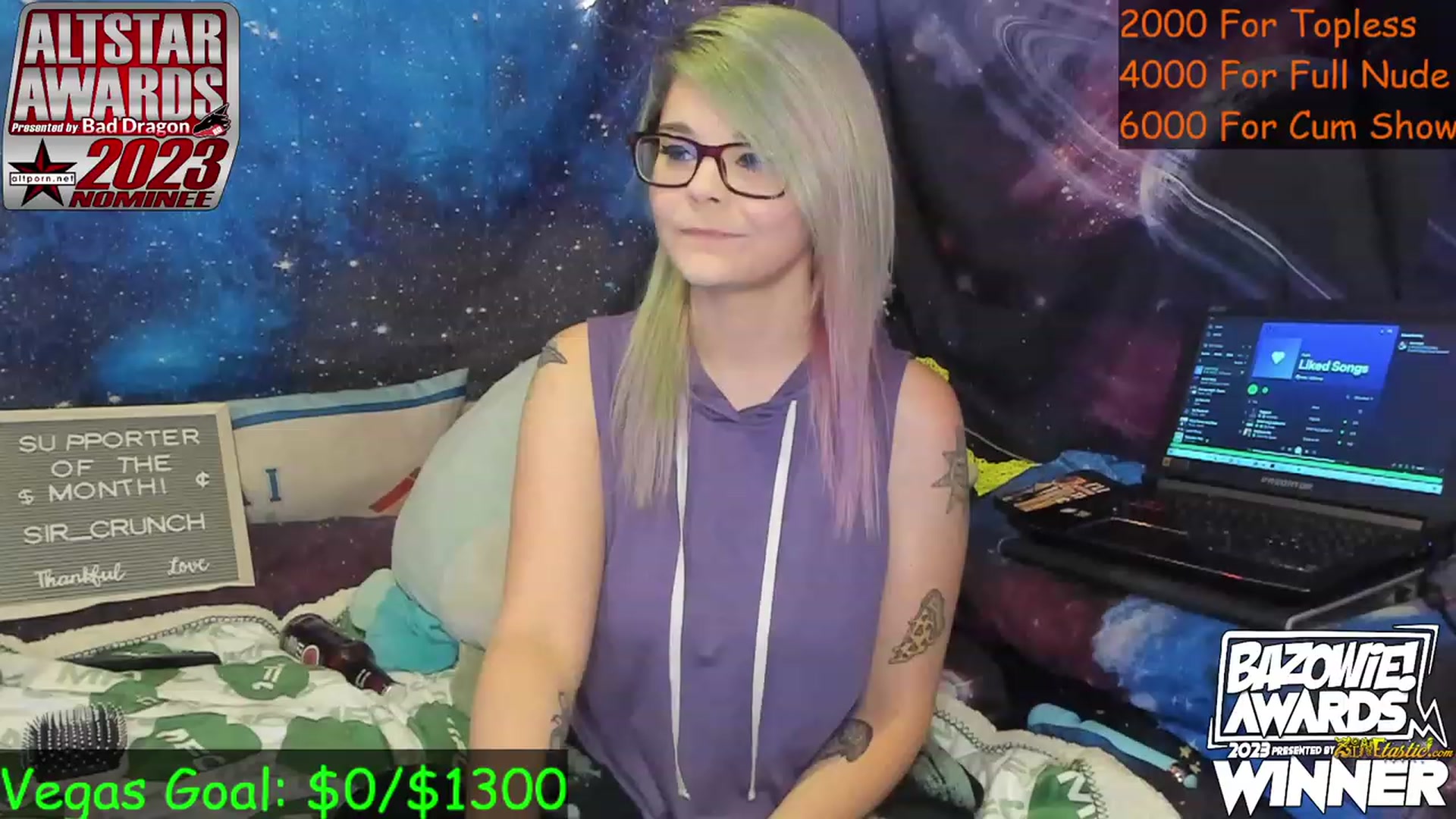 Gallery image thumbnail from NovaSquid's myfreecams stream on, 05/31/2023, 04:39 image 1 of 20
