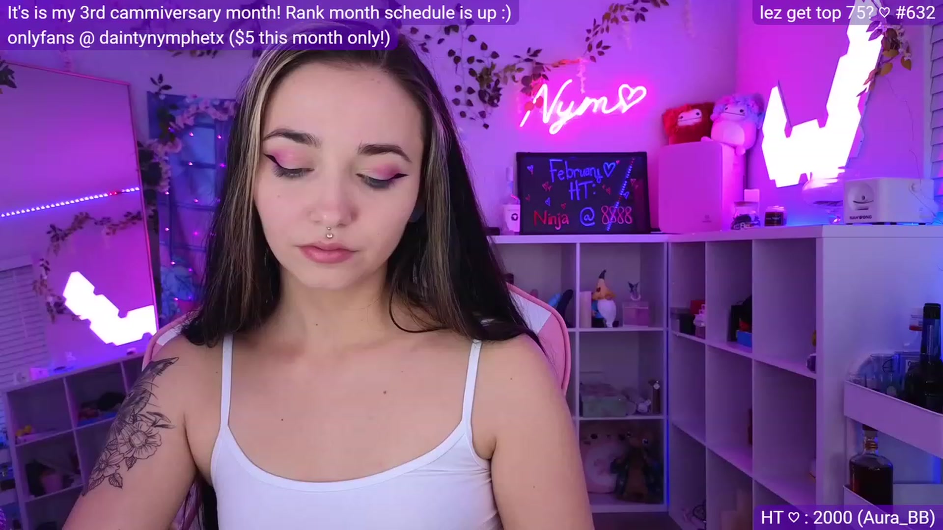 Gallery image thumbnail from Nym_x's myfreecams stream on, 03/02/2023, 04:03 image 14 of 20